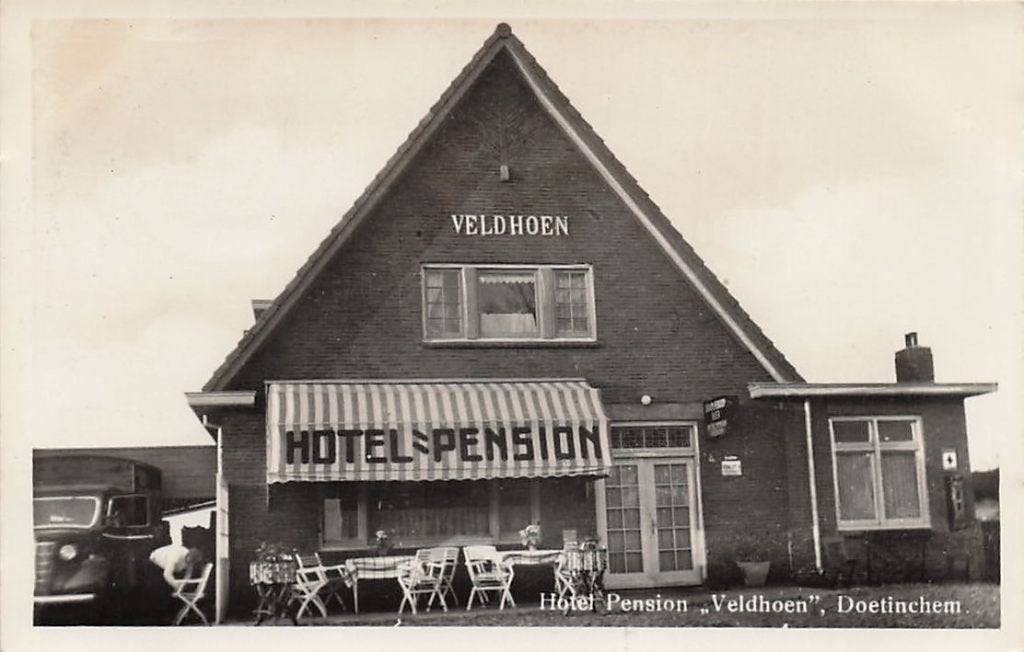 AZ993 Doetinchem Hotel Pension Veldhoen 1940, Verzenden, 1920 tot 1940, Gelopen, Gelderland