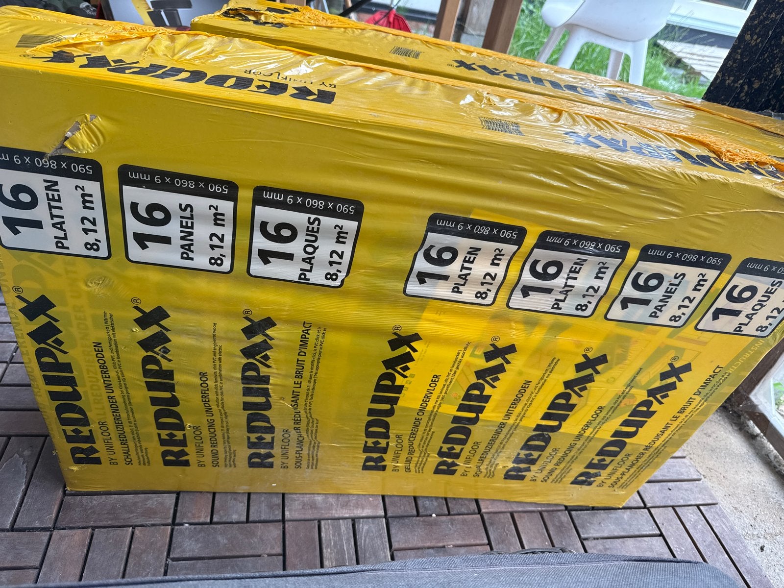 Redupax ondervloer 8,12 m² per pak, Overige materialen, 30 cm of meer, 50 tot 150 cm, Overige typen