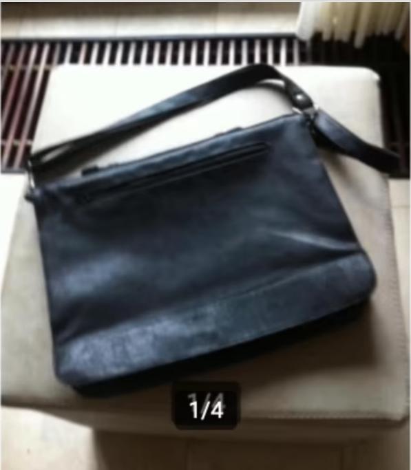Dames aktetas zwart leer br38cm H 28 cm, Overige merken, Zwart, Ophalen of Verzenden, Zo goed als nieuw