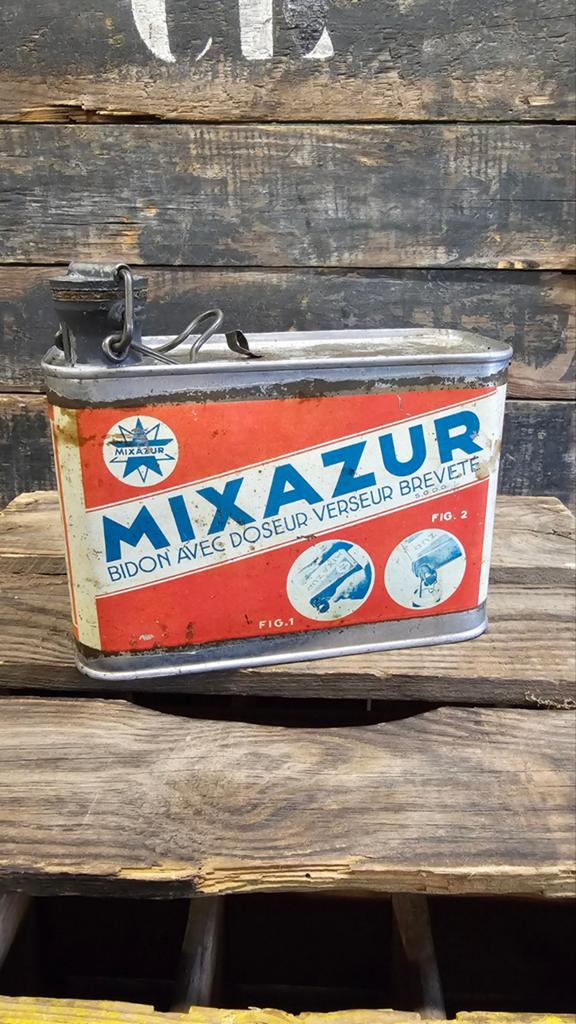 Mixazur olieblik, Ophalen of Verzenden, Gebruikt, Overige