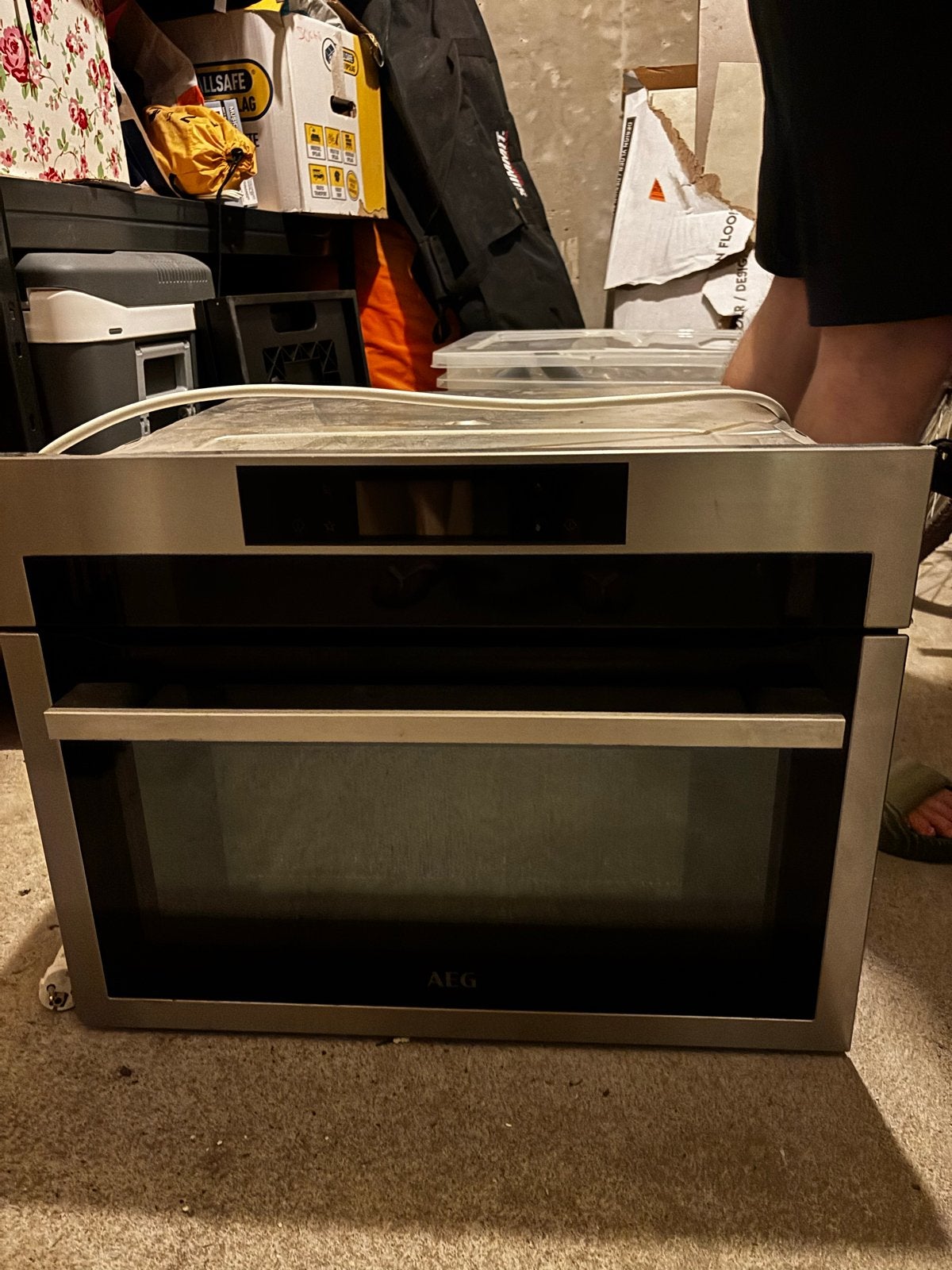 AEG KME768080M Combi-oven met magnetronfunctie, Ophalen, 45 tot 50 cm, Gebruikt, Combi-oven