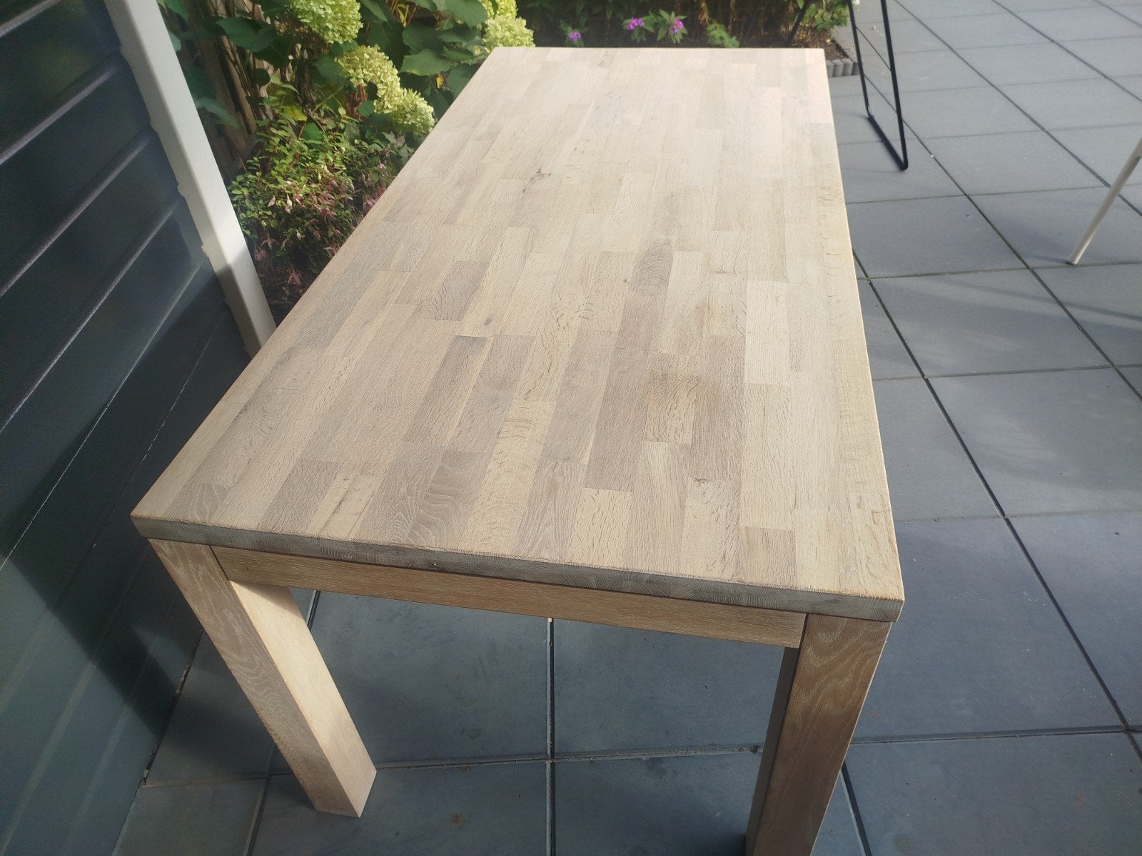 Eettafel lichte kleur, Huis en Inrichting, Ophalen, 50 tot 100 cm, Zo goed als nieuw, 150 tot 200 cm