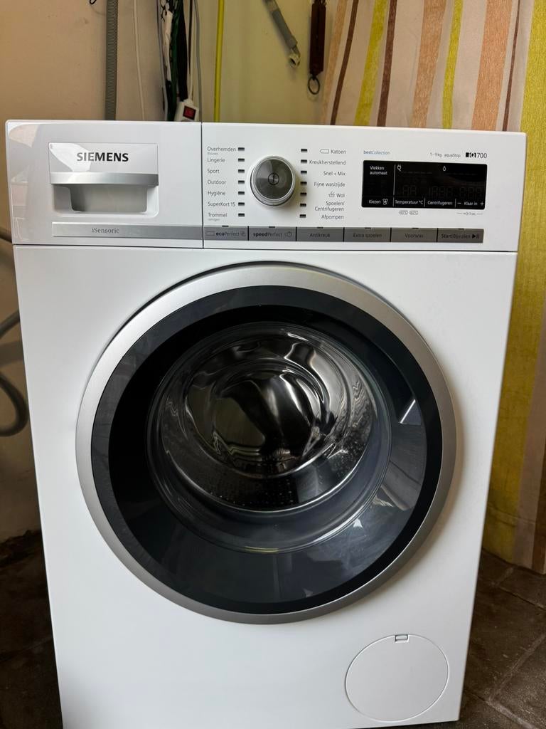 Siemens iQ700 Wasmachine | A+++ | 9 Kilo | 1600 Toeren, Ophalen, Gebruikt, Minder dan 85 cm, 8 tot 10 kg