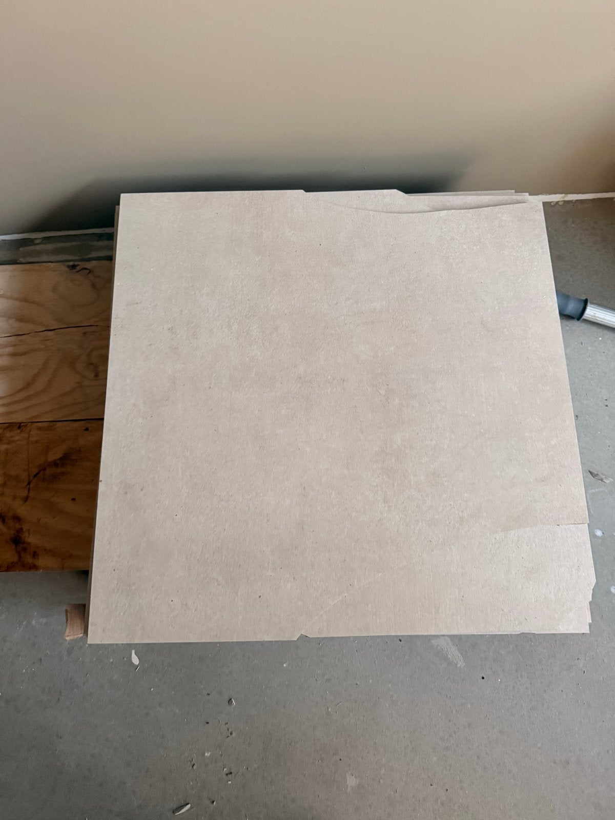 Beige tegels 60x60, Ophalen, 60 cm of meer, Gebruikt, Keramiek