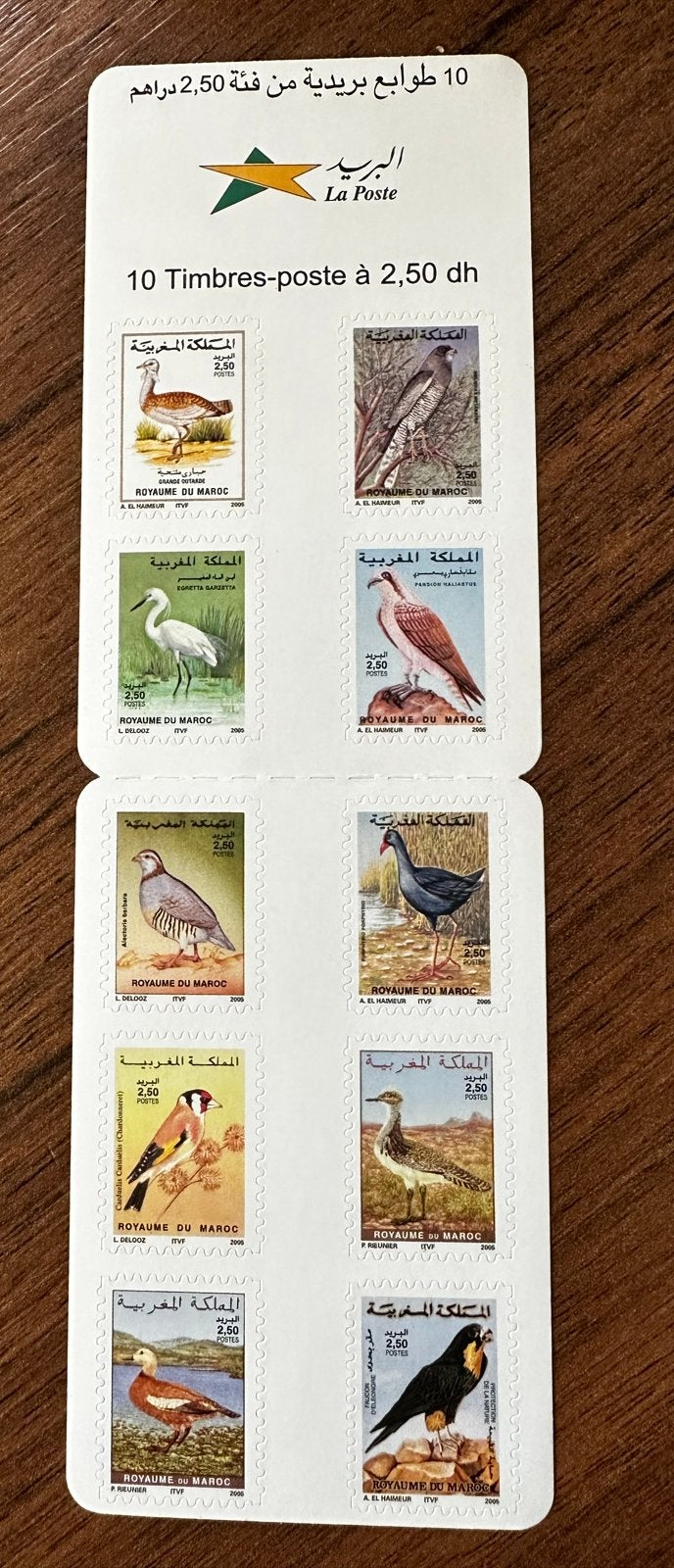 Marokko 2005 Vogels postzegelboekje postfris, Postzegels en Munten, Postzegels | Afrika, Ophalen of Verzenden, Marokko, Postfris