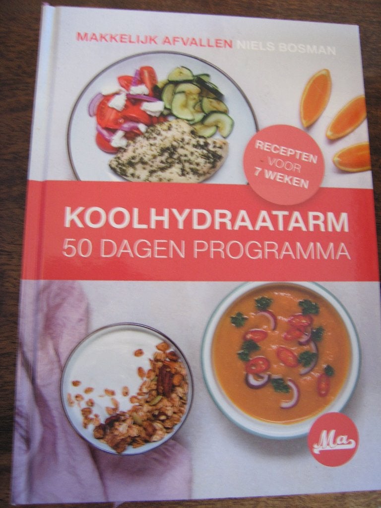 Koolhydraatarm 50 dagen programma, Ophalen of Verzenden, Zo goed als nieuw