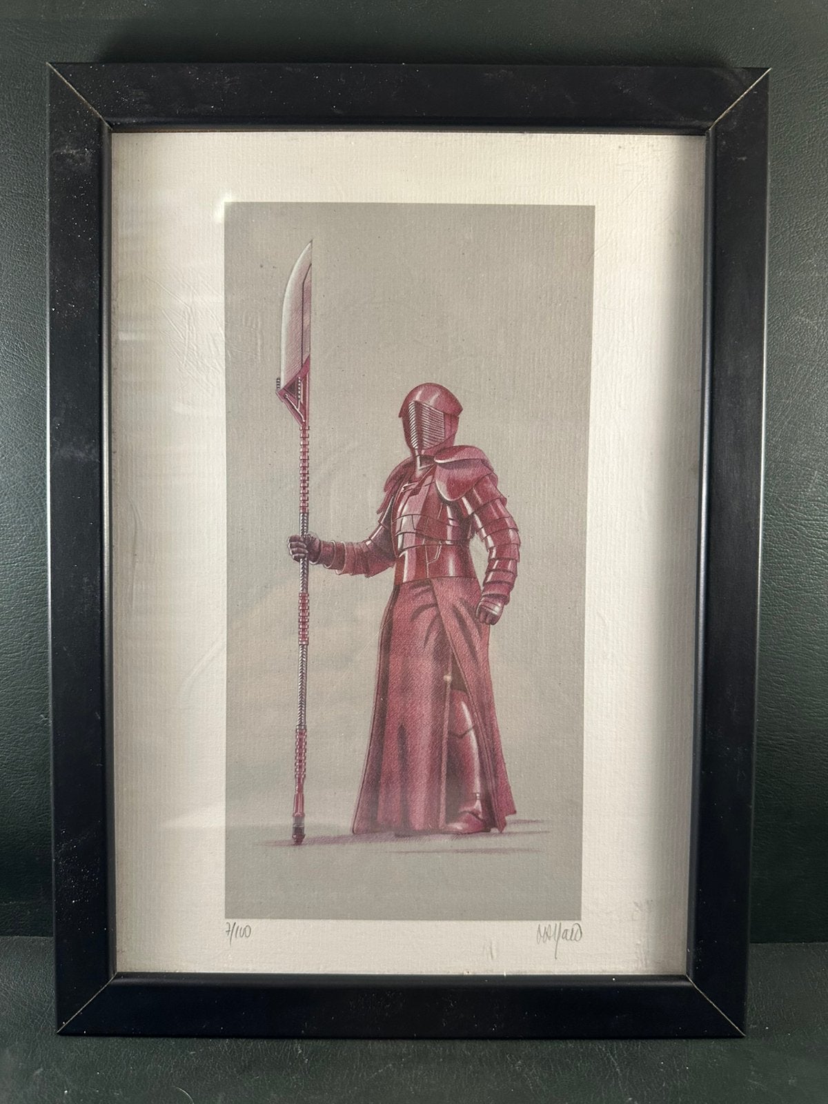 Star wars praetorian guard litograaf met certificaat 7/100, Ophalen of Verzenden