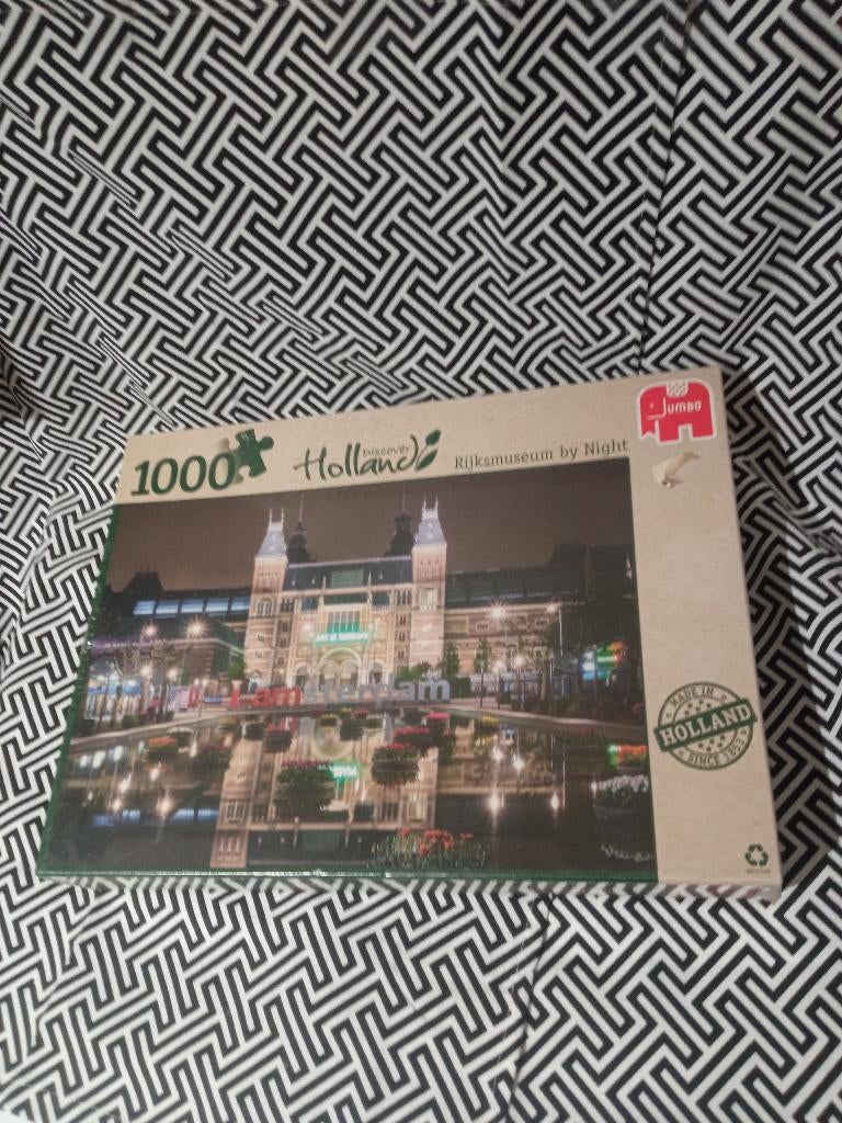 Jumbo legpuzzel – Rijksmuseum by night – 1000 stukjes Nieuw, Verzenden, 500 t/m 1500 stukjes, Nieuw, Legpuzzel