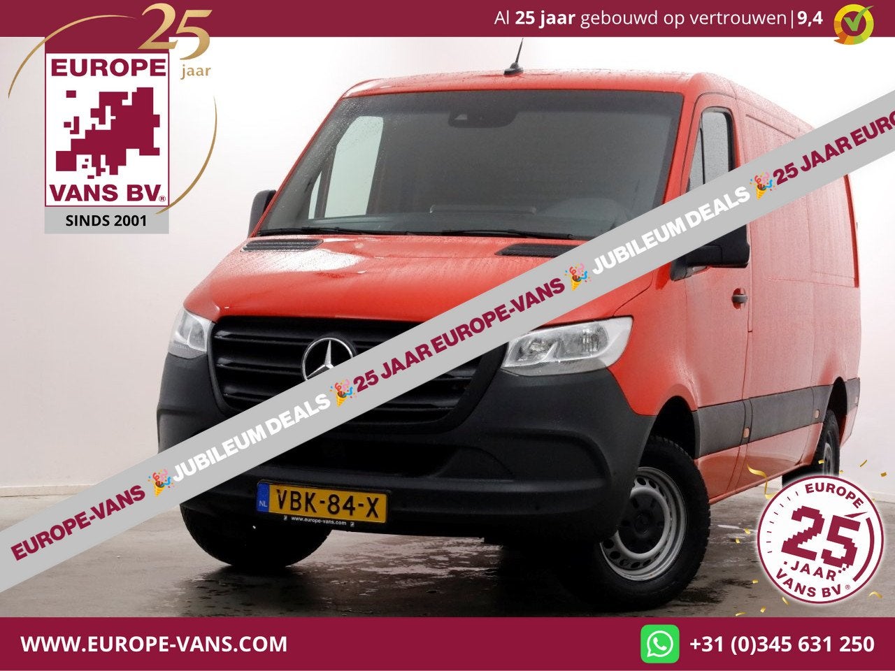 Mercedes-Benz Sprinter 314 CDI 143pk E6 RWD L2H1 Navi/Camera, Achterwielaandrijving, Euro 6, Bedrijf, 2 stoelen