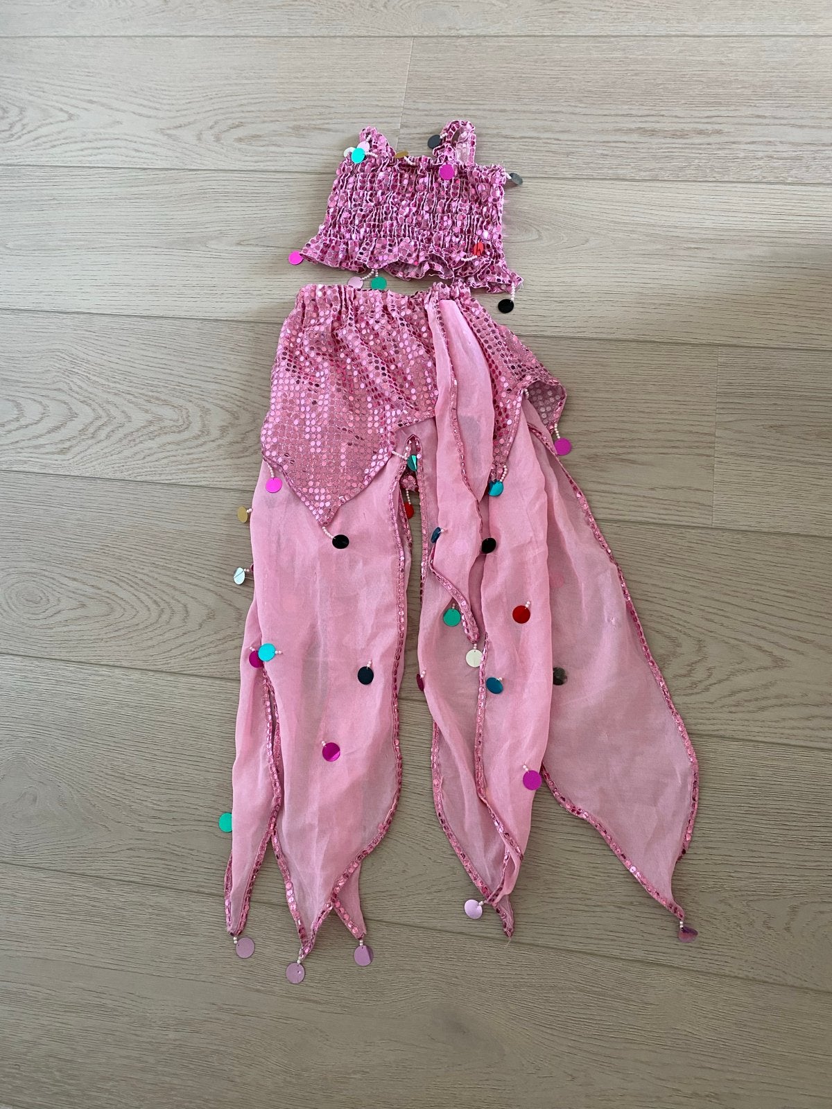 Harem pak verkleed maat 128/134, Ophalen of Verzenden, Zo goed als nieuw, 122 t/m 128, Meisje