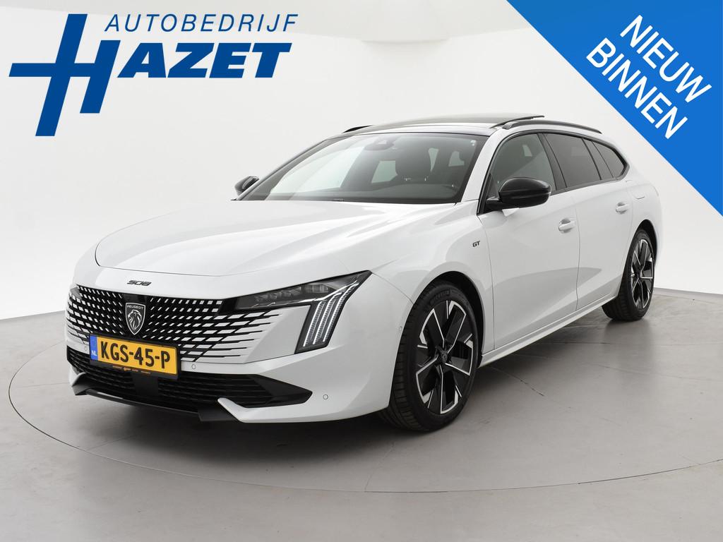 Peugeot 508 SW 1.6 HYbrid 225 PK GT + PANORAMA | MASSAGE | N, Auto's, Euro 6, 4 cilinders, Wit, Hybride Elektrisch/Benzine