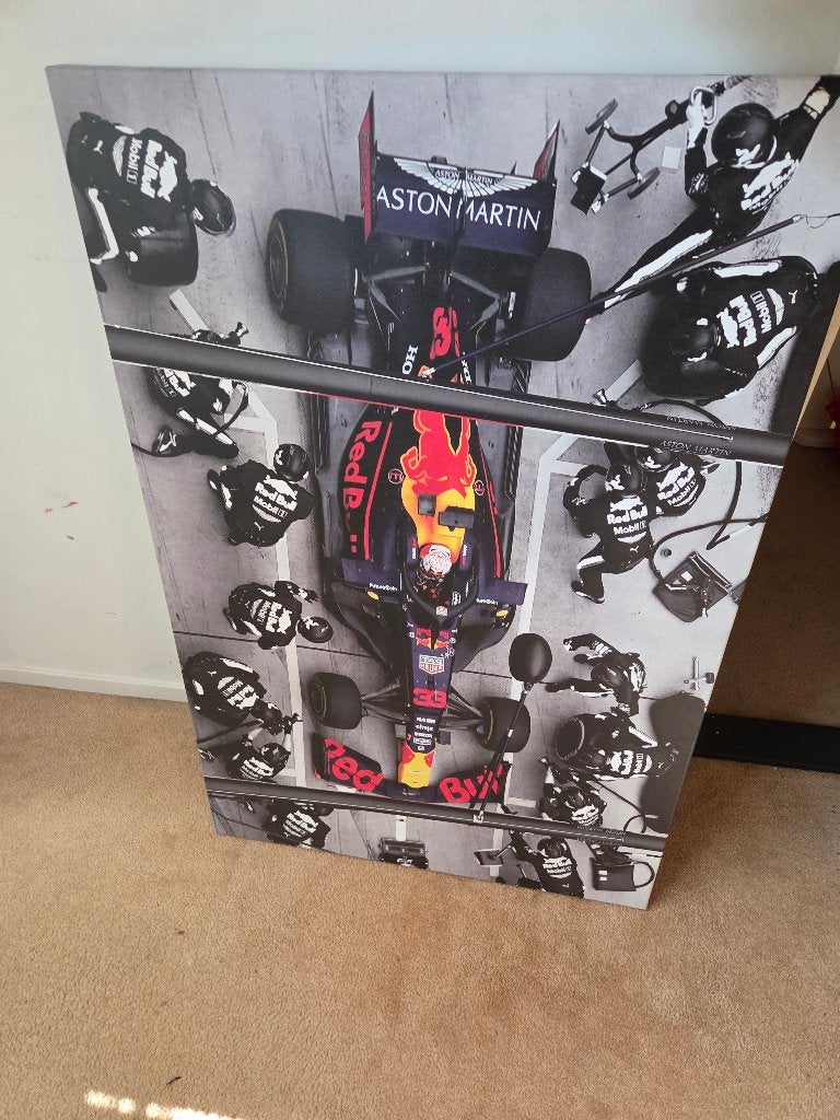 Red Bull Racing Formule 1 Canvas, Ophalen, Zo goed als nieuw, Formule 1
