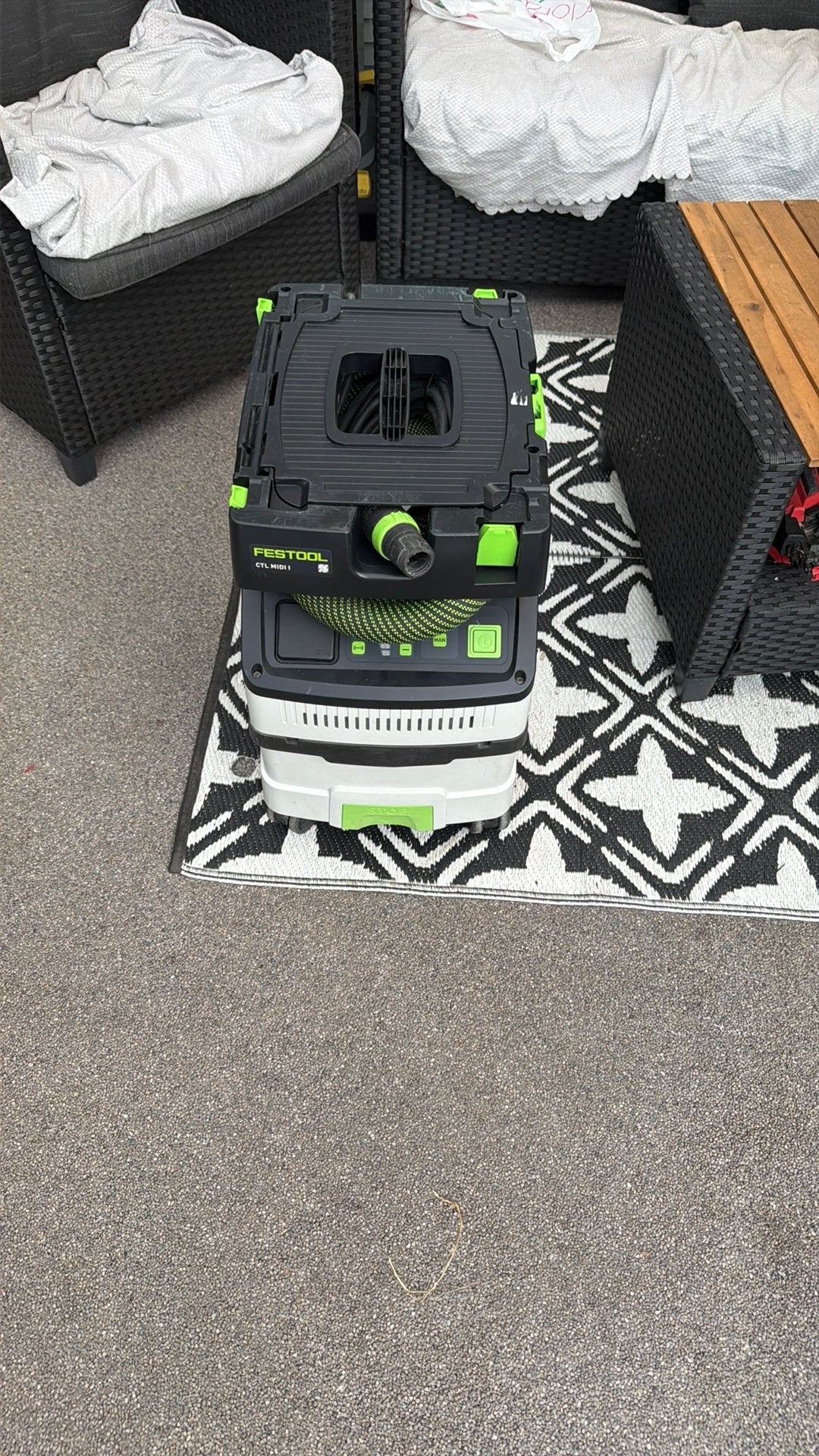 FESTOOL CTL MIDI I mobiele stofzuiger cleantec 1200W, Stofzak, Inclusief accessoires, Ophalen of Verzenden, Zo goed als nieuw