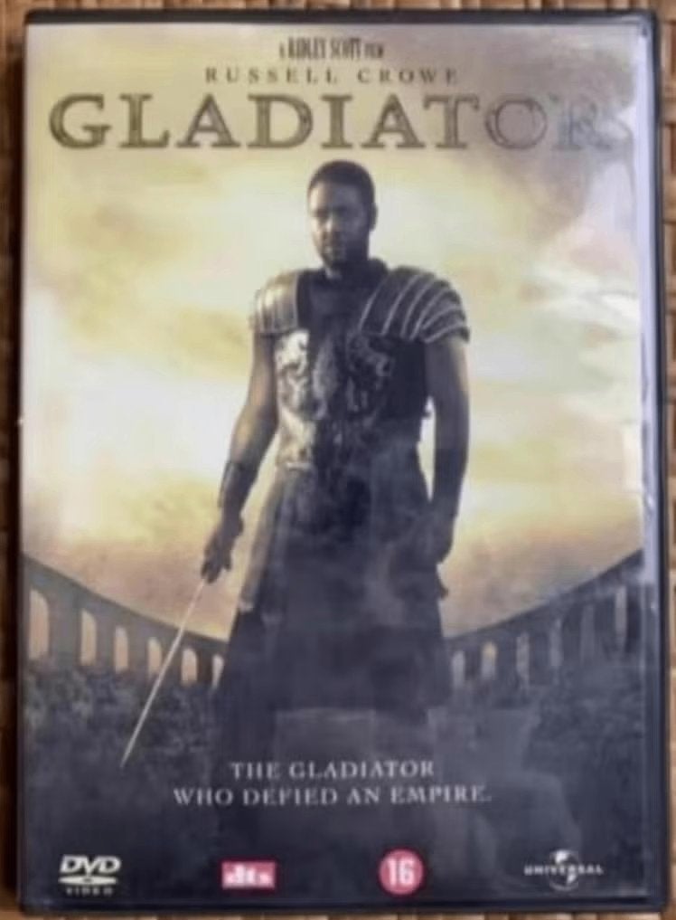 DVD The gladiator met Russell Crowe, Cd's en Dvd's, Dvd's | Actie, Zo goed als nieuw, Actie, Vanaf 16 jaar, Ophalen of Verzenden