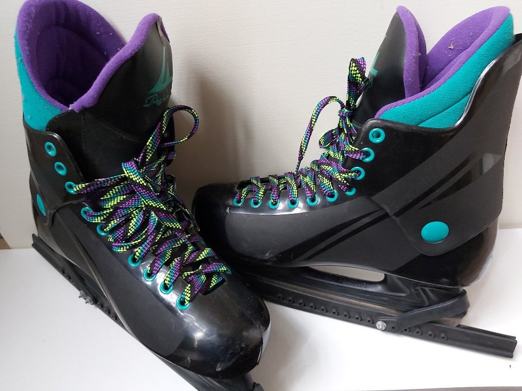 Zwarte IJshockeyschaatsen - Maat 43, Sport en Fitness, Schaatsen, Gebruikt, IJshockeyschaatsen, Ophalen, Overige merken