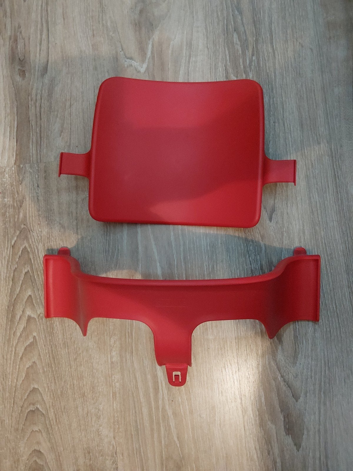 Stokke Tripp Trapp Beugel en Rugleuning - Rood, Ophalen of Verzenden, Gebruikt, Meegroeistoel, Stoelverkleiner