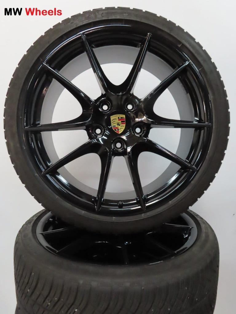 Porsche 20 inch velgen 911 991  4 en 4 S met winterbanden, -, -, Banden en Velgen, 20 inch