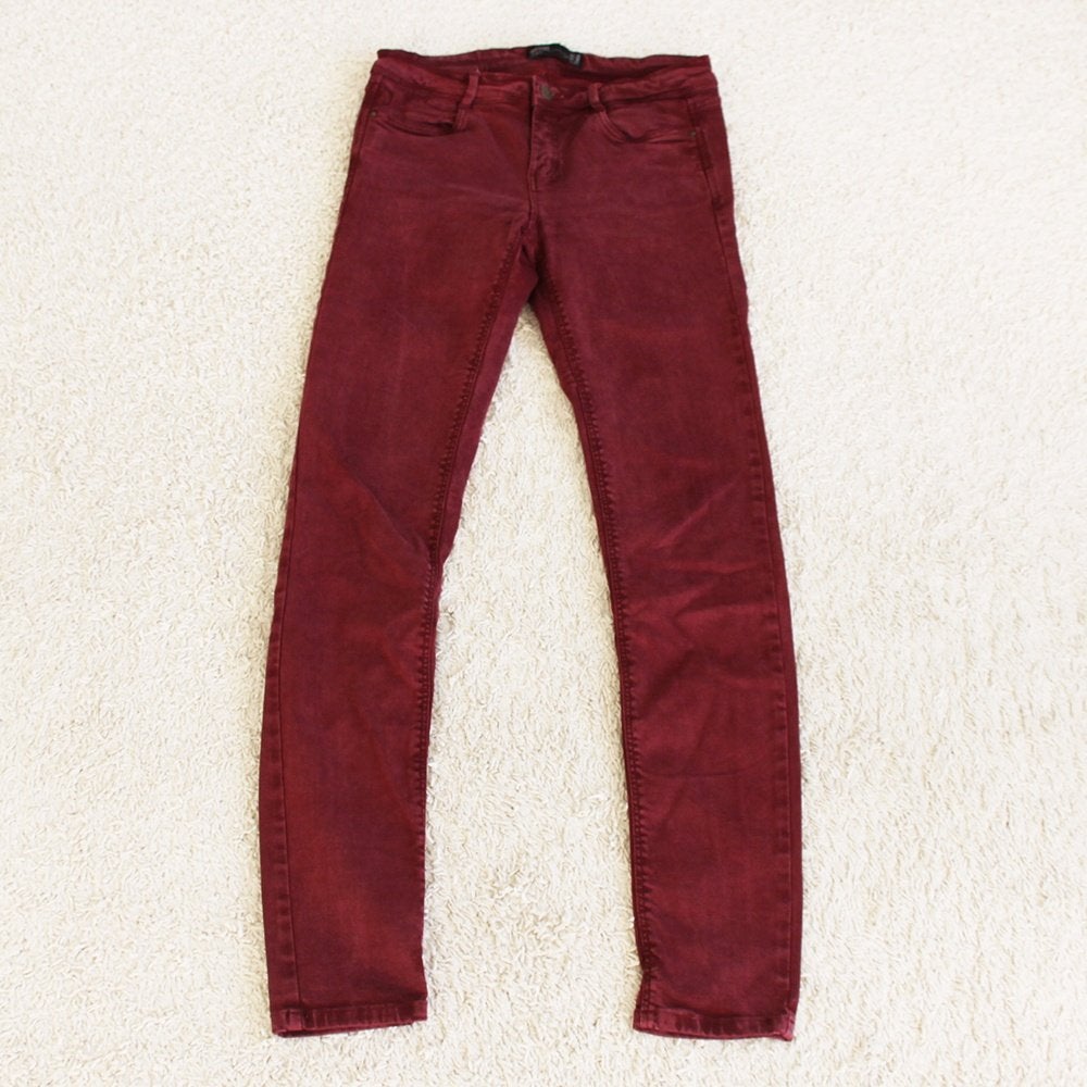 Zara Trafaluc Broek 65 (Maat 38) - 65 € 20,-, Maat 38/40 (M), Zo goed als nieuw, Lang, Rood