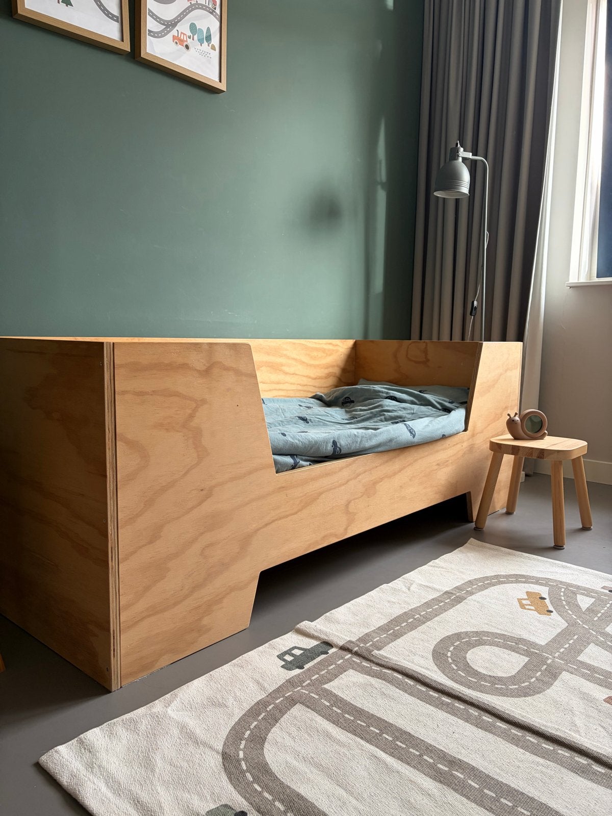 Houten kinderbed - zo goed als nieuw, Ophalen, 70 tot 85 cm, Zo goed als nieuw, Lattenbodem
