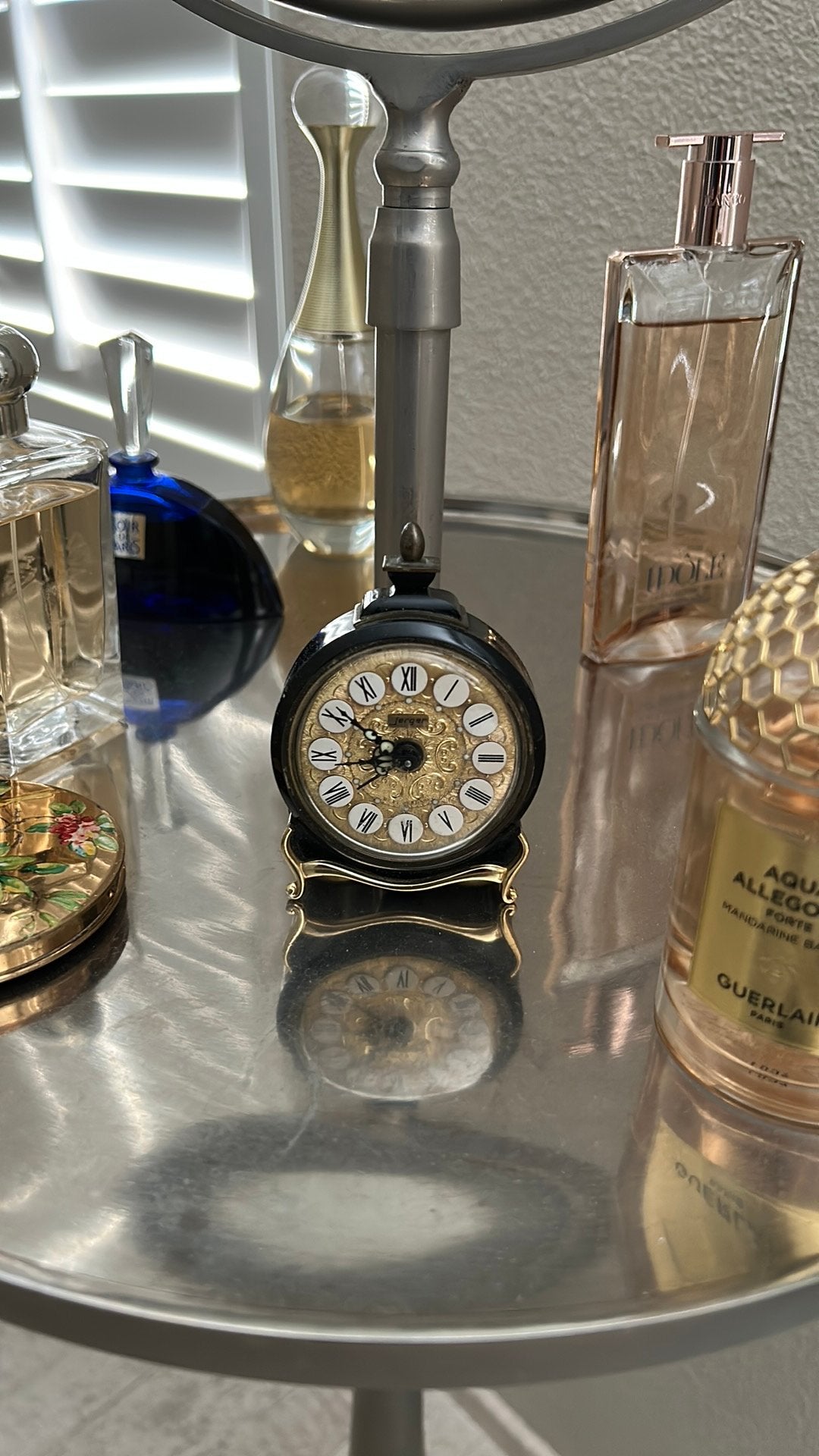 Zeldzame Jerger tafelklok uit de jaren ‘40, Antiek en Kunst, Antiek | Klokken, Ophalen of Verzenden