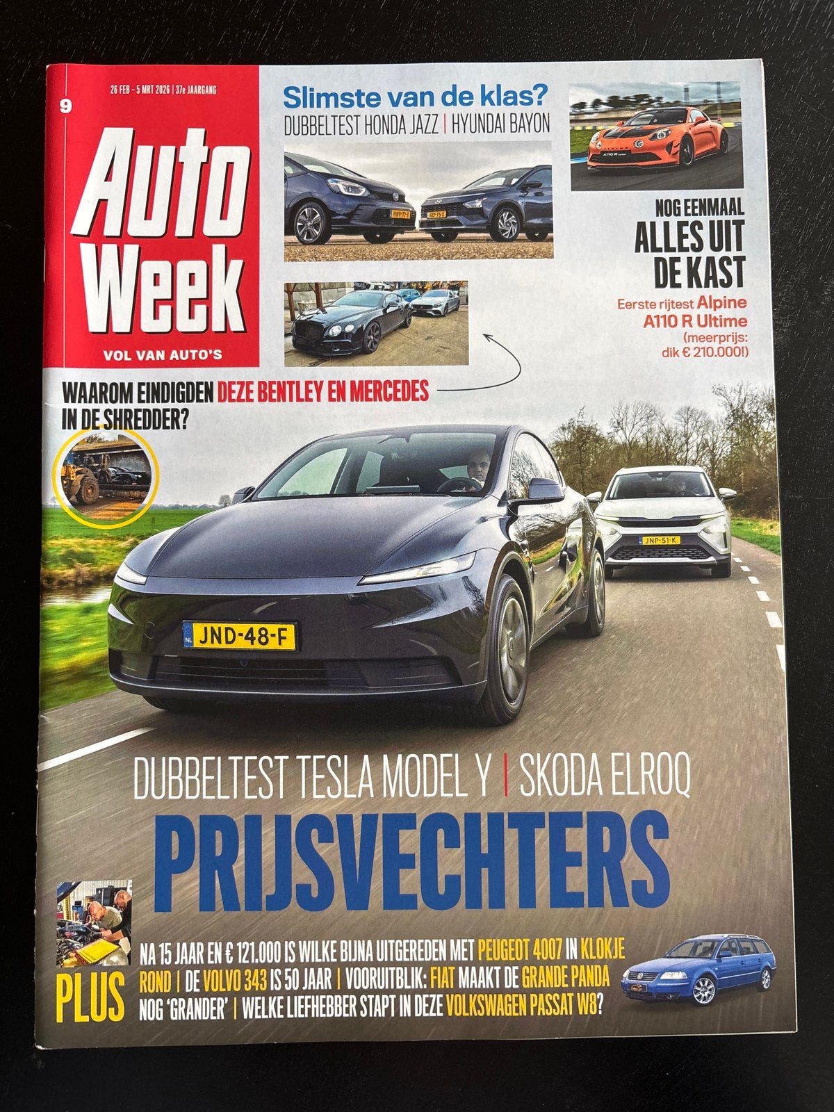 AutoWeek Magazine 26 feb - 5 mrt 2026 - Tesla Model Y, Ophalen of Verzenden, Nieuw