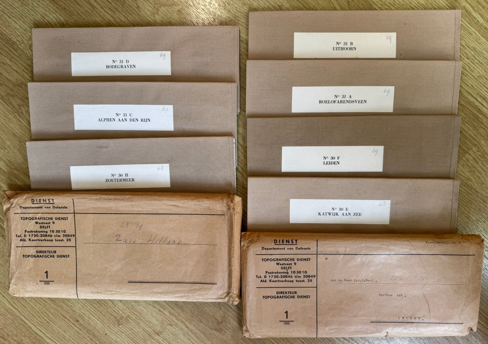Topografische Militaire Stafkaarten (7x), Linnen (1968-1969), Boeken, Atlassen en Landkaarten, Ophalen of Verzenden, Landkaart