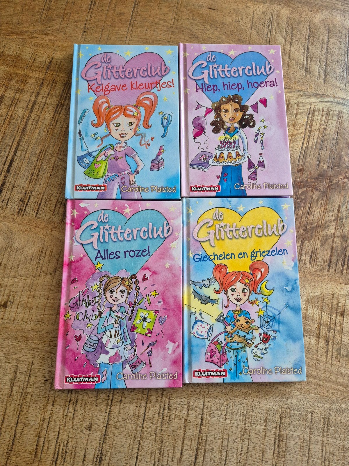 4x boek van de Glitterclub, Ophalen of Verzenden, Gelezen, Caroline Plaisted, Fictie