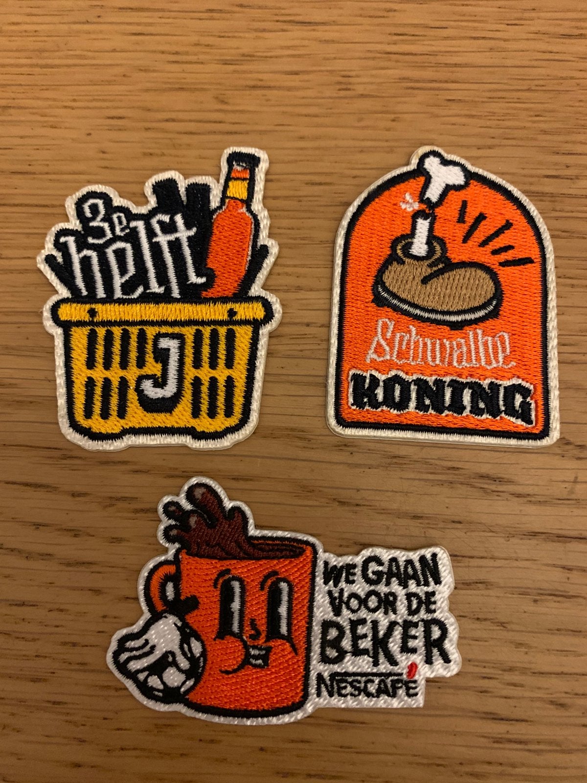3 Juich emblemen Jumbo ruilen, Verzamelen, Supermarktacties, Jumbo, Ophalen