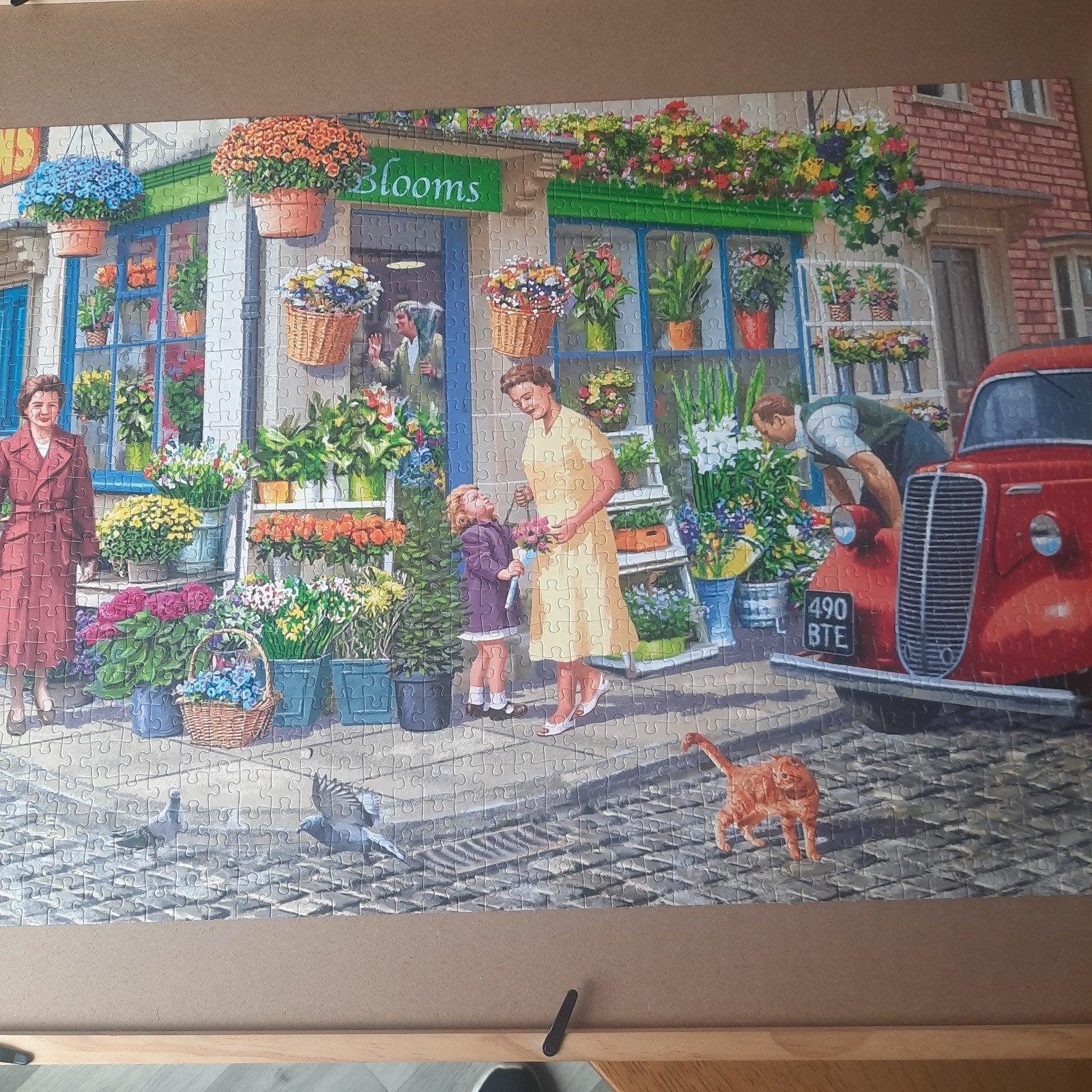 Legpuzzel 1000 stukjes De Bloemist.., Ophalen of Verzenden, 500 t/m 1500 stukjes, Zo goed als nieuw, Legpuzzel