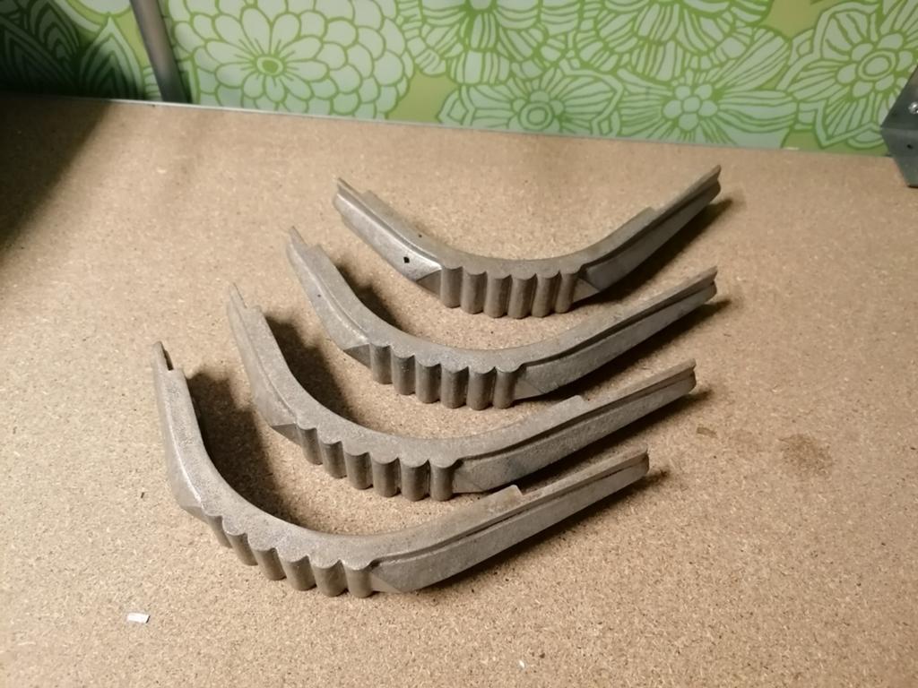 Set van 4 nikkeldelen voor Wurlitzer 500 en 600, Ophalen of Verzenden, Gebruikt