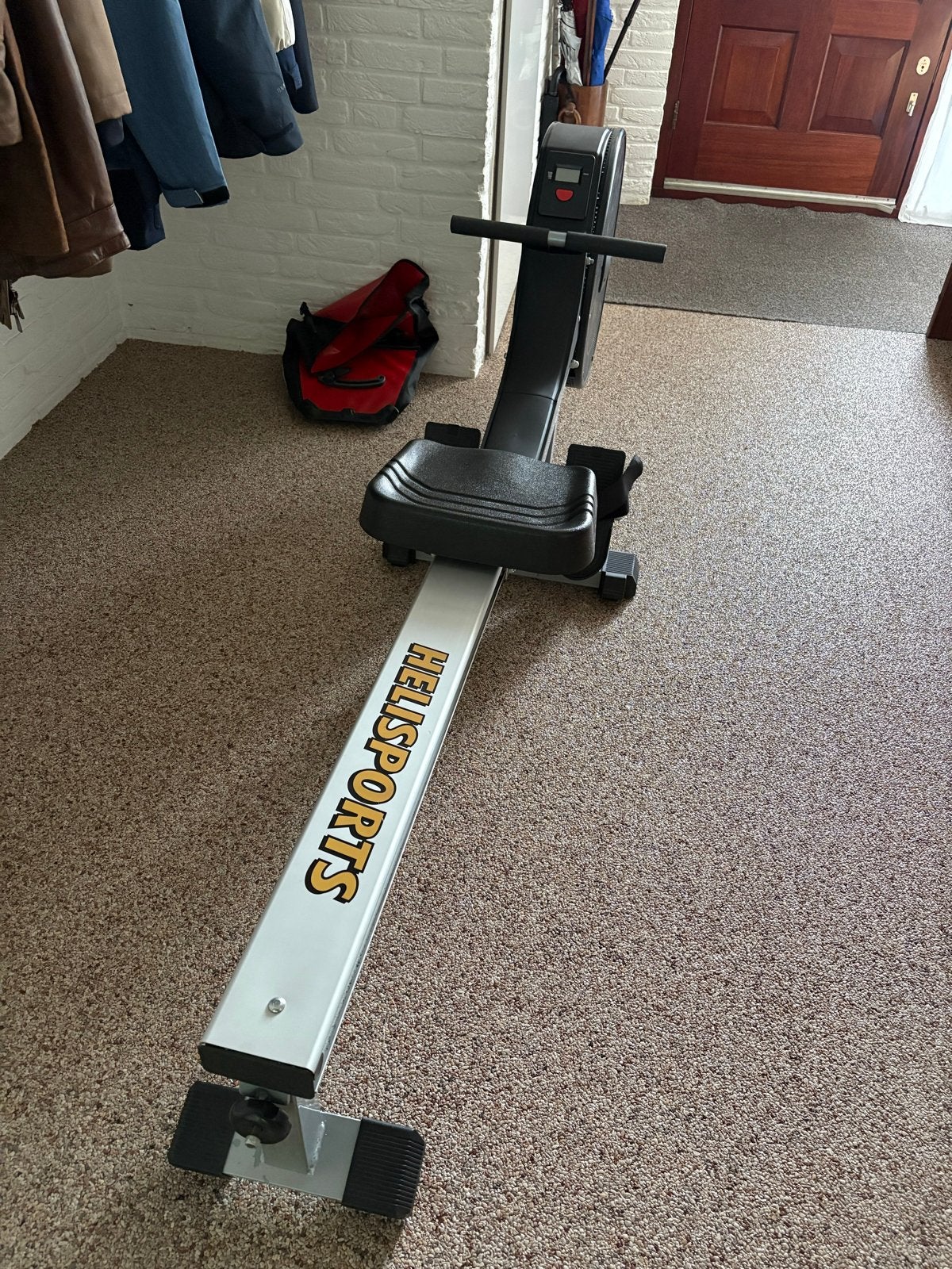 Helisports Roeitrainer - Complete Workout Thuis, Ophalen, Gebruikt, Armen, Metaal