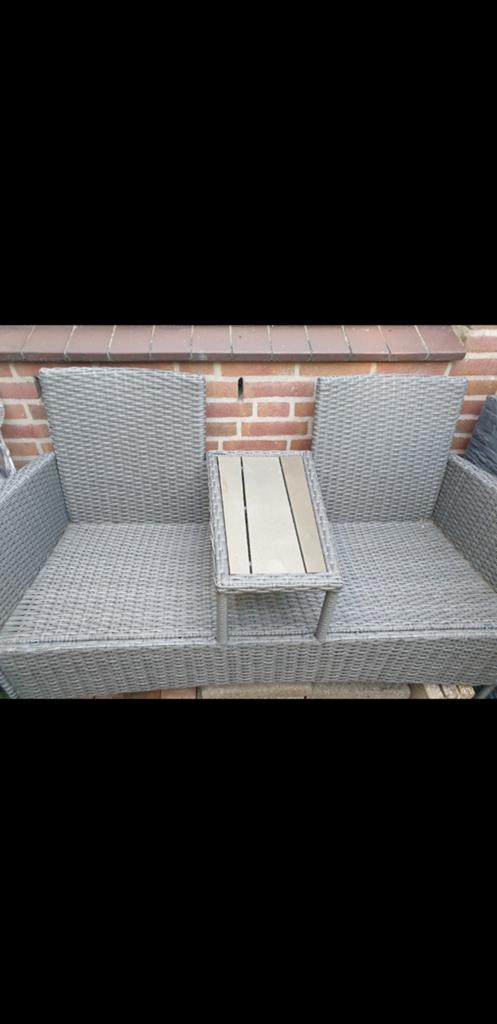 Tuinbankje, Kunststof, Zo goed als nieuw, Bank, Ophalen