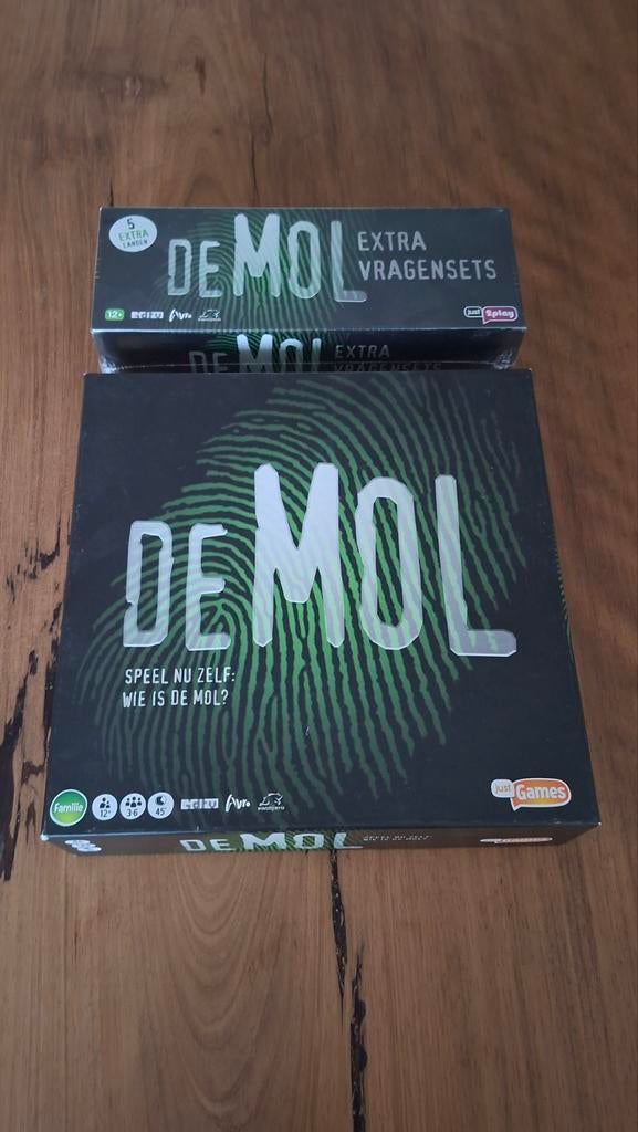 Wie is de mol bordspel + uitbreiding, Ophalen of Verzenden, Zo goed als nieuw