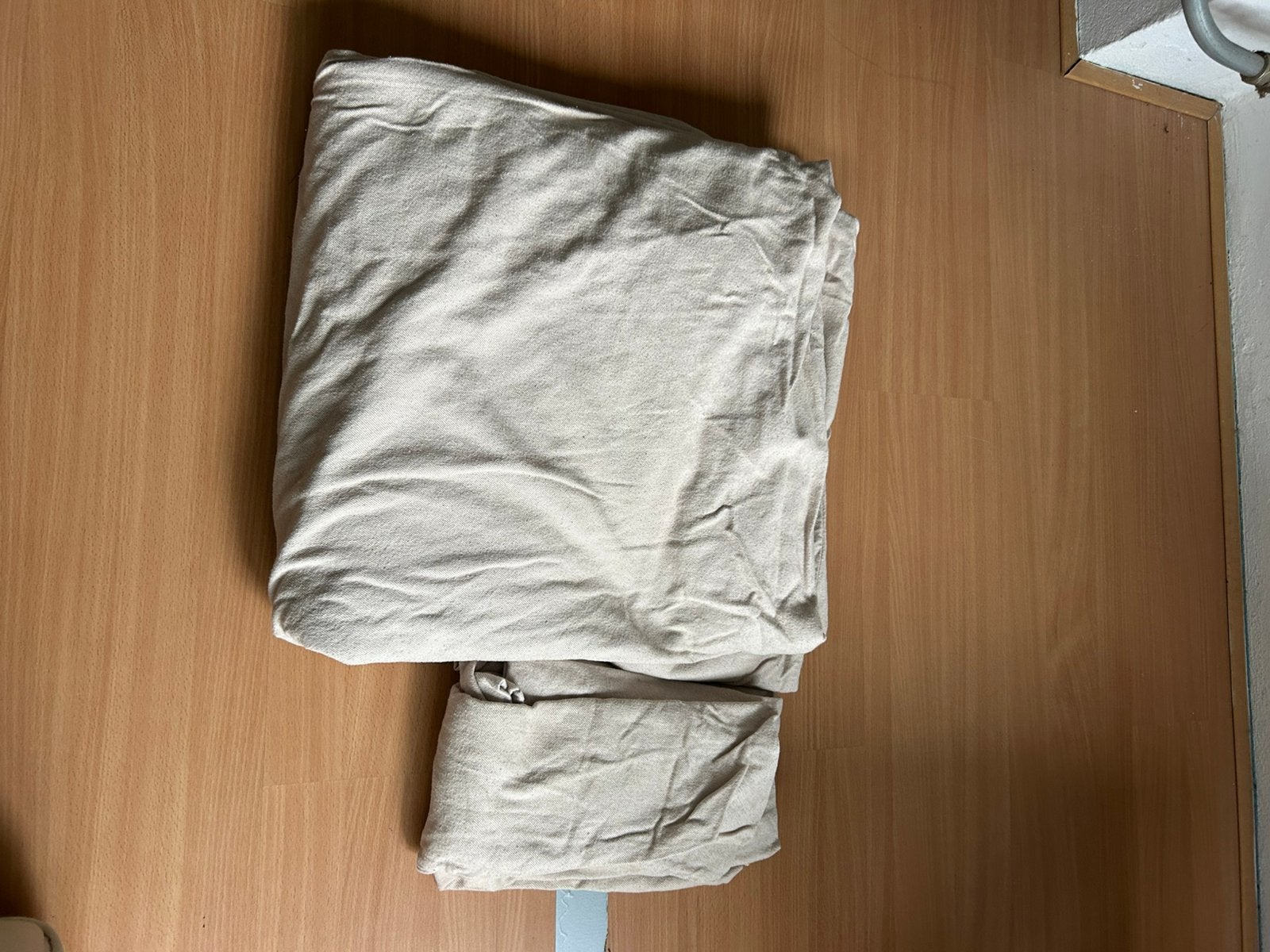 Dekbedhoes beige ikea 2.00x2.00, Ophalen, Gebruikt, Eenpersoons, Beige