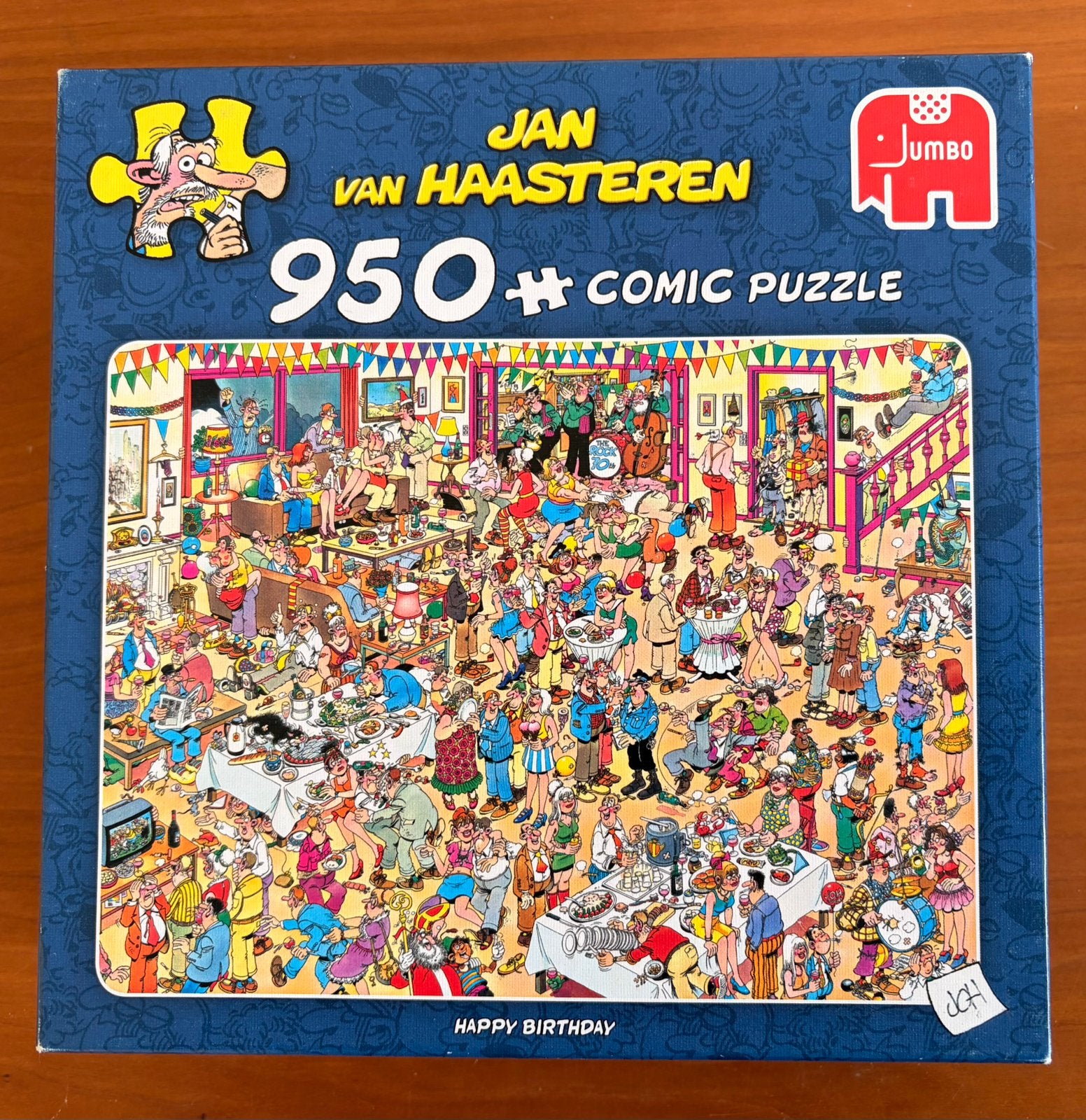 Ruilen? Jan van Haasteren puzzel Happy Birthday 950 st, Ophalen of Verzenden, 500 t/m 1500 stukjes, Zo goed als nieuw, Legpuzzel