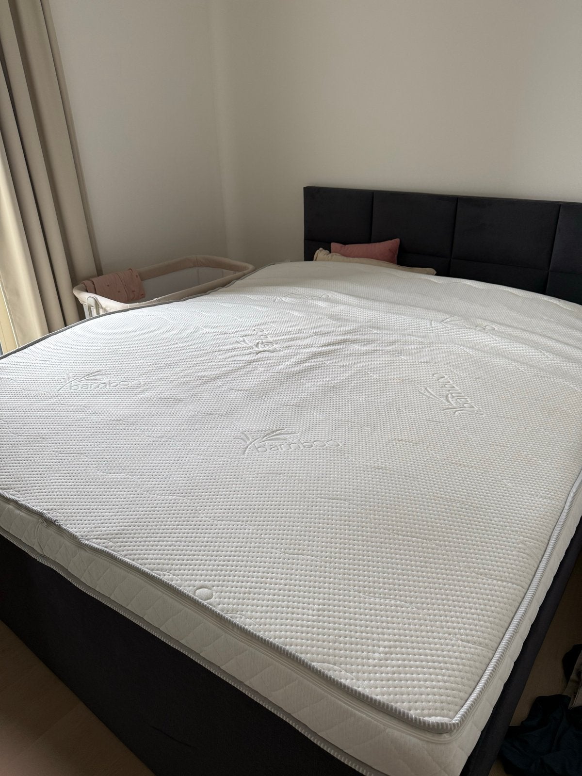 Topdekmatras 180x200 Koudschuim 10cm dik, Ophalen, Tweepersoons, Zo goed als nieuw, Matras