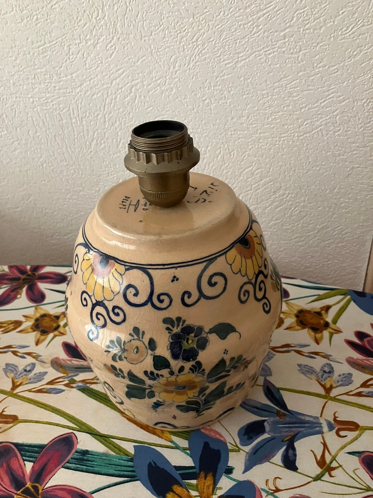 Antieke delftse lampenvoet, Antiek en Kunst, Ophalen of Verzenden