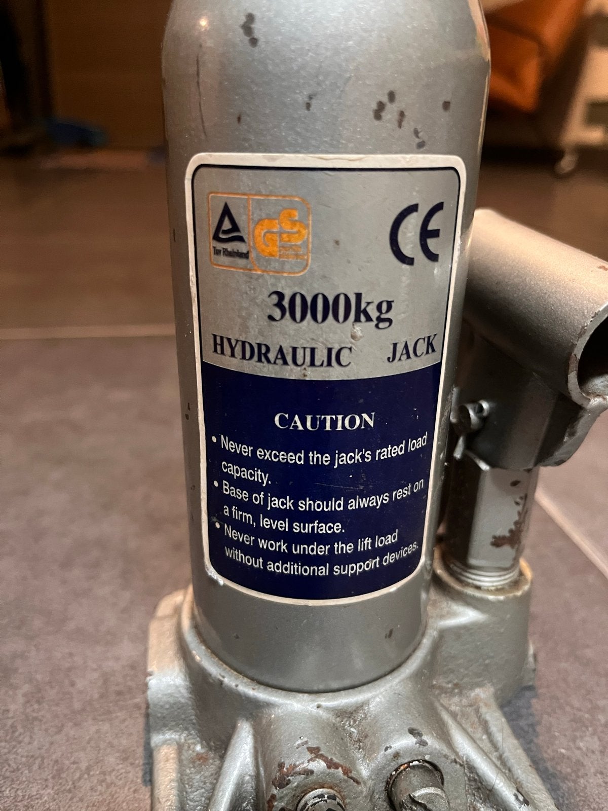 Hydraulische Potkrik 3000kg - Gebruikt maar functioneel, Ophalen of Verzenden, Gebruikt, Hydraulisch, Potkrik