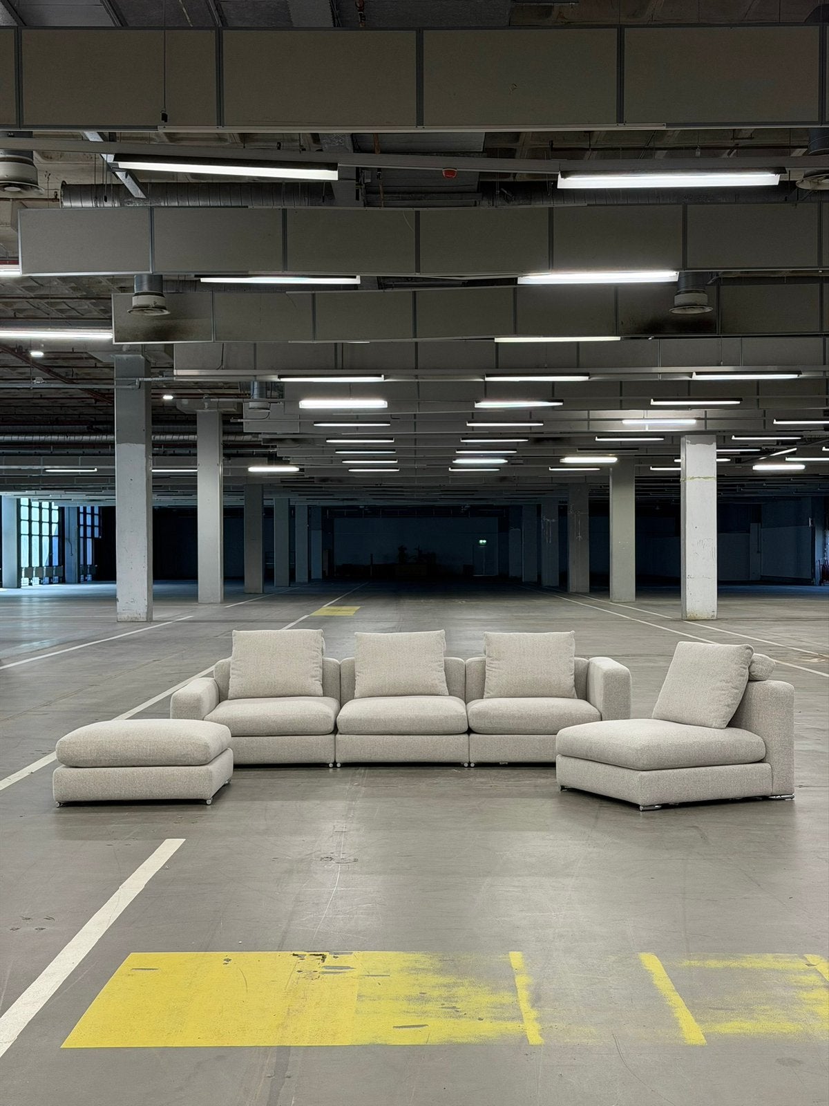 Minotti Jagger Bank | Shitake | NIEUWSTAAT + Garantie, Overige materialen, Hoekbank, 300 cm of meer, Ophalen of Verzenden