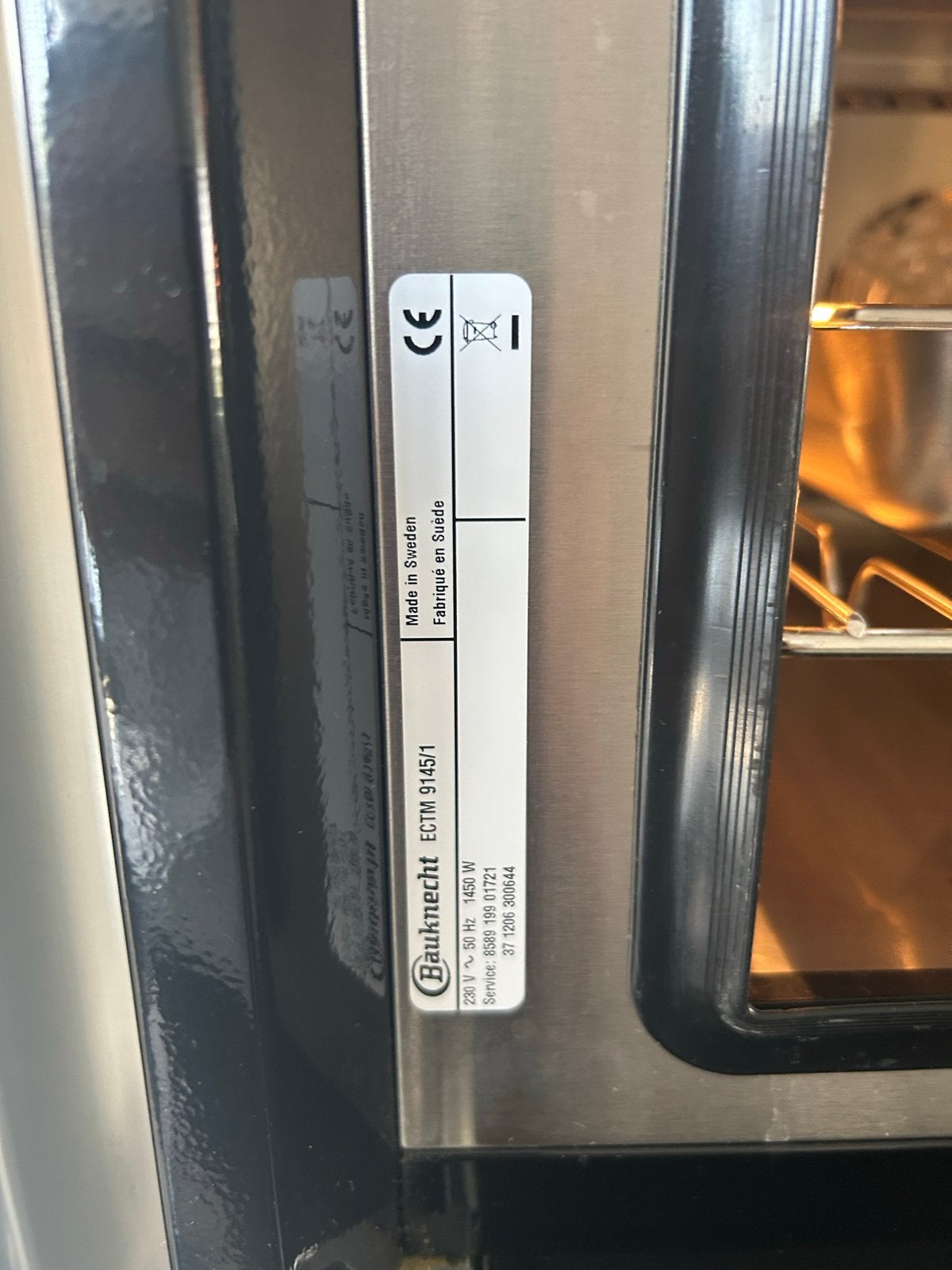 Bauknecht ECTM 9145/1 Combi-oven - Zo goed als nieuw, Ophalen, 45 tot 50 cm, Bauknecht, Hete lucht