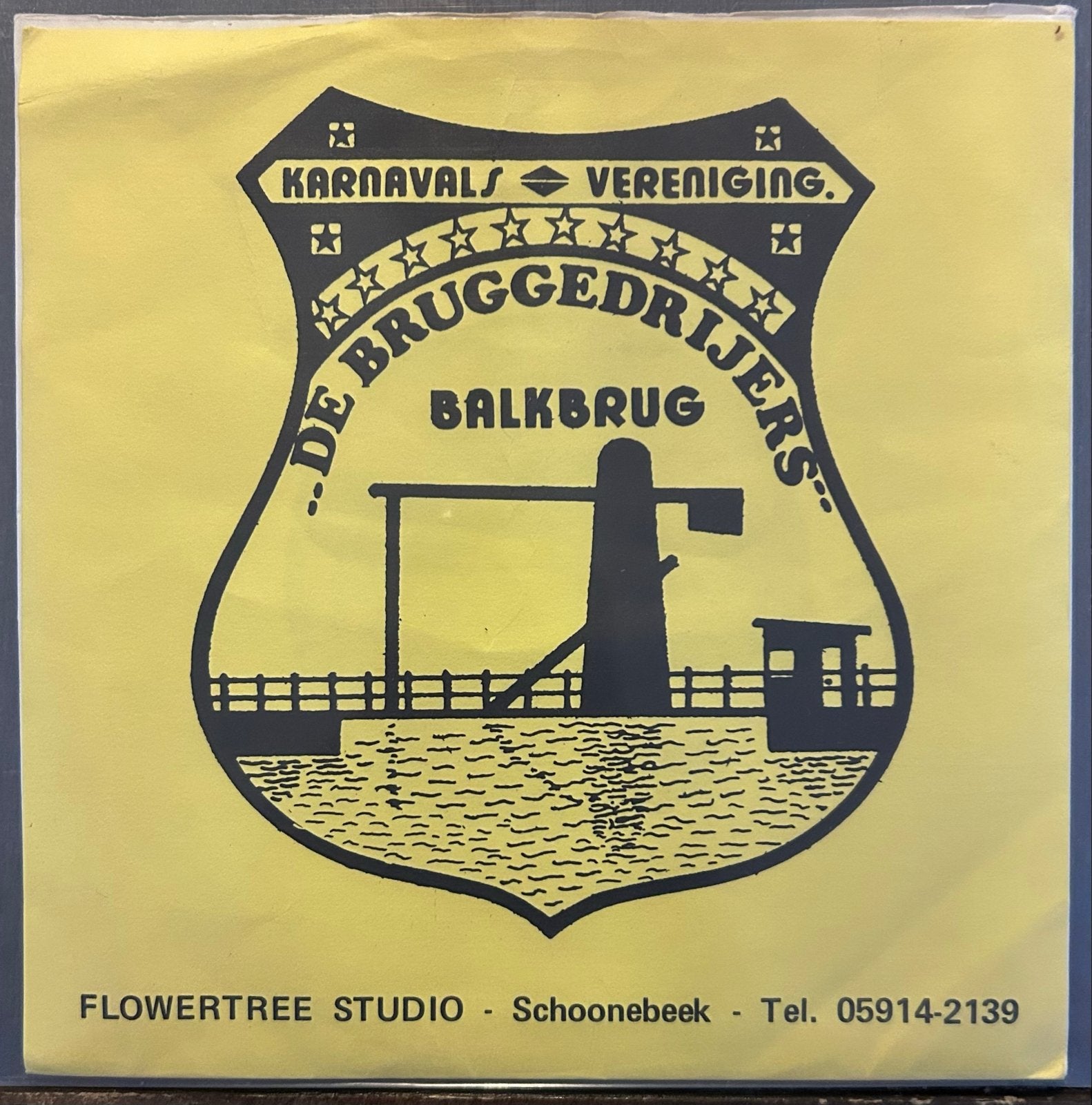 Karnavals Vereniging De Bruggedrijers Balkbrug - Bruggedrije, Cd's en Dvd's, Vinyl Singles, Gebruikt, Originele persing, 7 inch