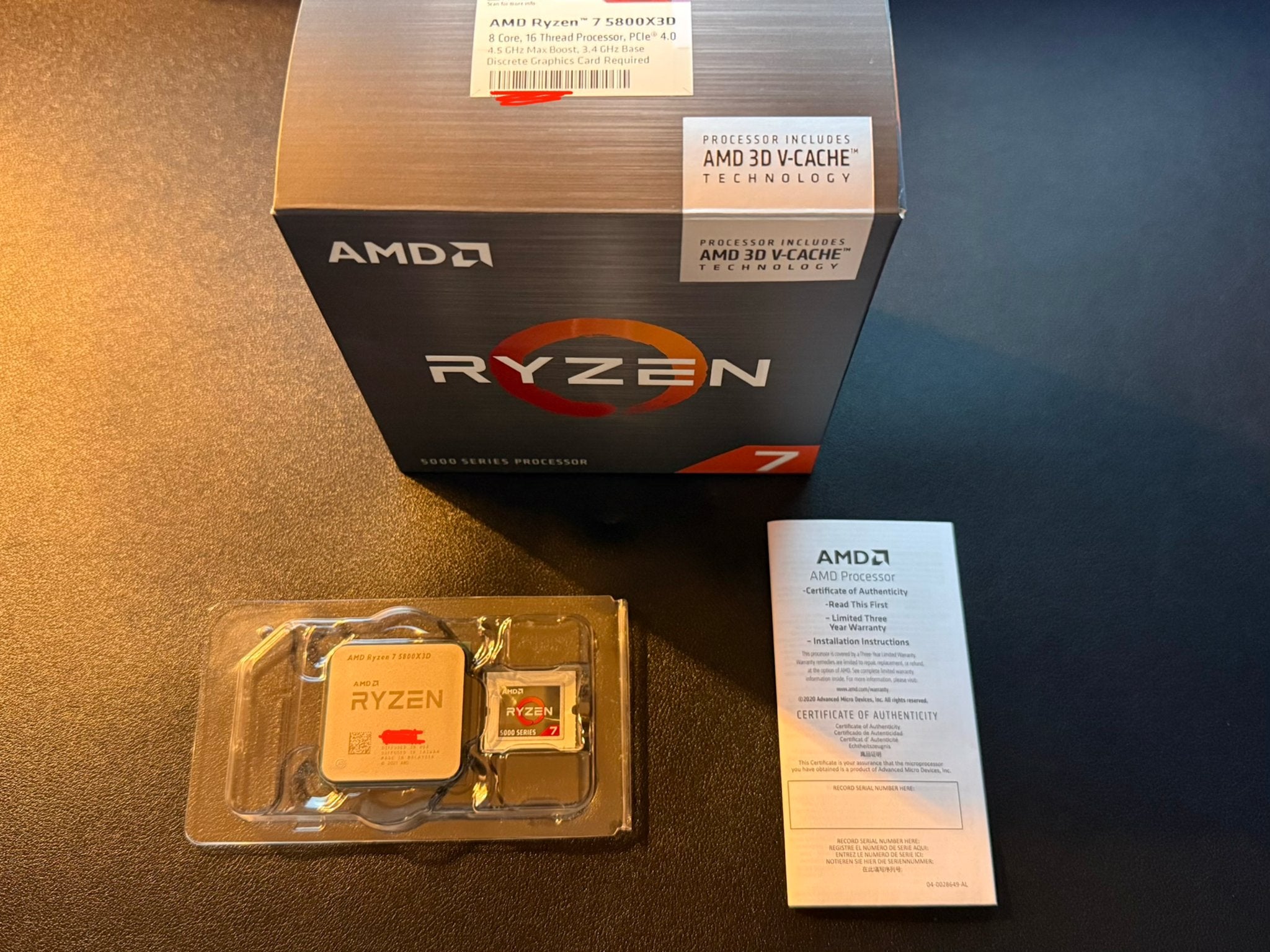 AMD Ryzen 7 5800X3D Processor - Zo goed als nieuw, Computers en Software, Ophalen of Verzenden, Zo goed als nieuw, 8-core, 4 Ghz of meer
