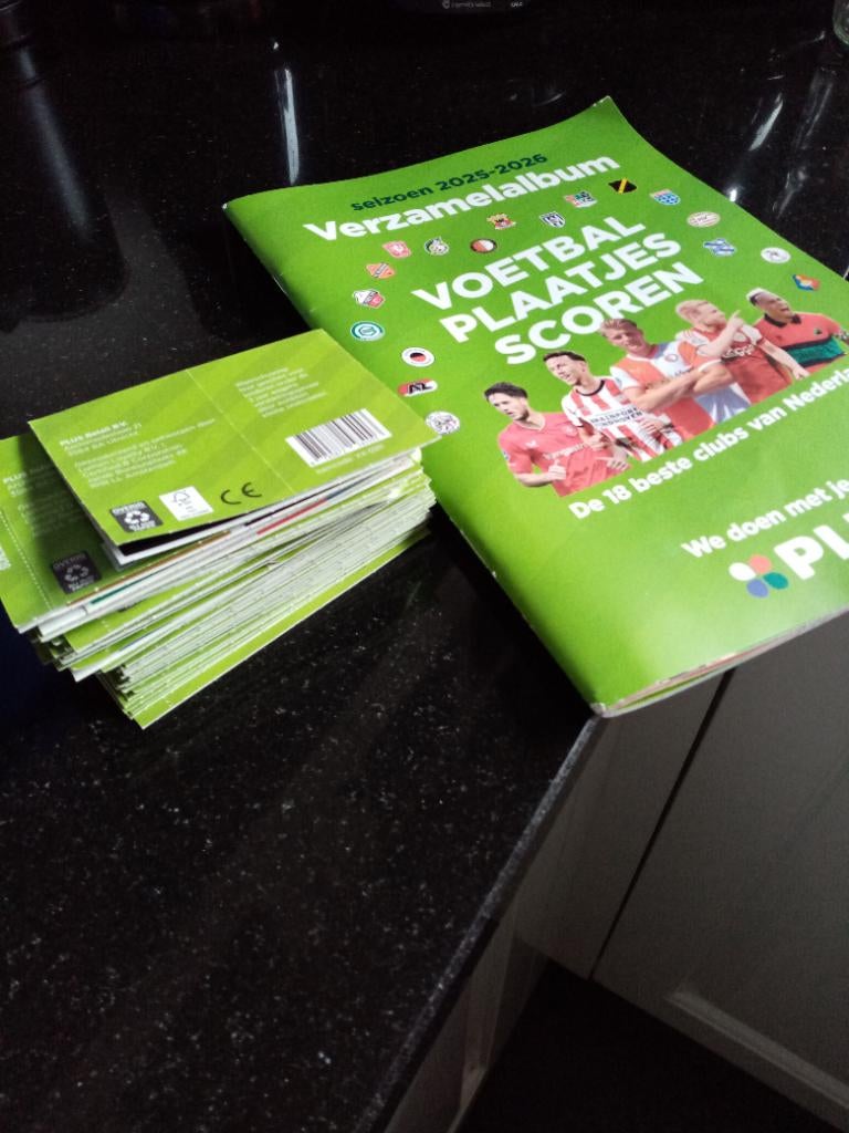 Voetbalstickers spaaractie plus, Plus, Ophalen