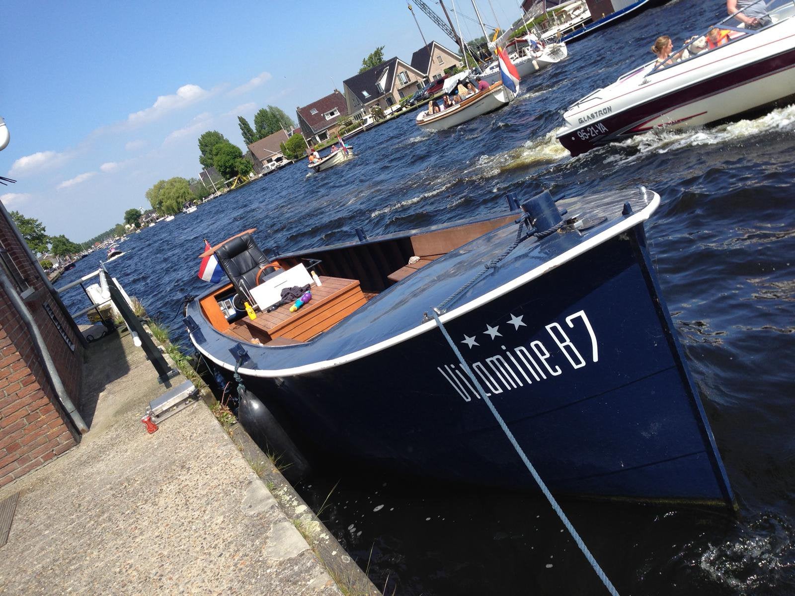 Stalen Sloep | Vlet | motorboot | vaarklaar | incl trailer, Gebruikt, Staal, Binnenboordmotor, Tot 1.00 meter