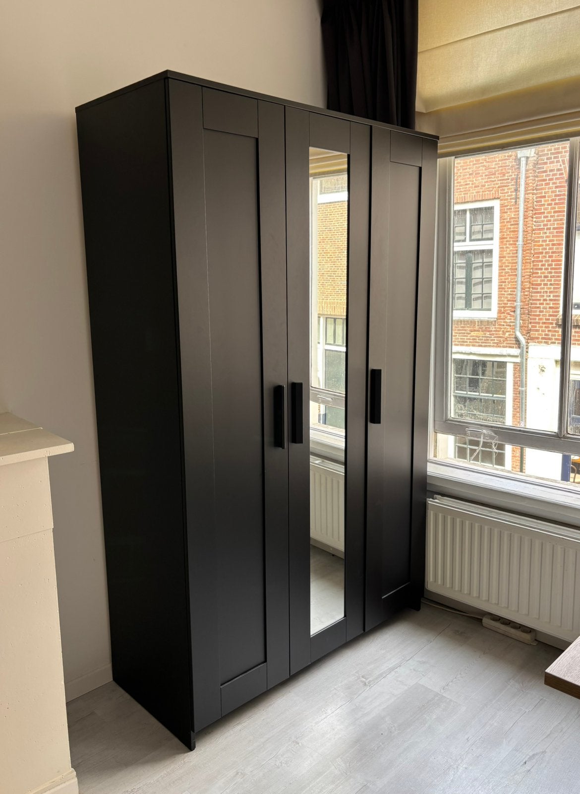 IKEA Brimnes kledingkast zwart, Ophalen, 100 tot 150 cm, Zo goed als nieuw, 150 tot 200 cm