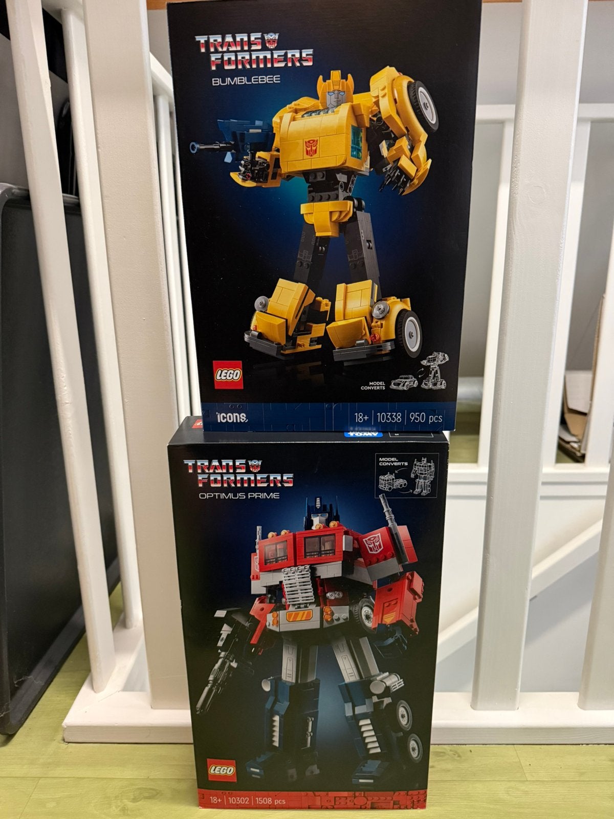 Lego Icons Transformers 10302 en 10338, Ophalen, Compleet, Lego, Nieuw