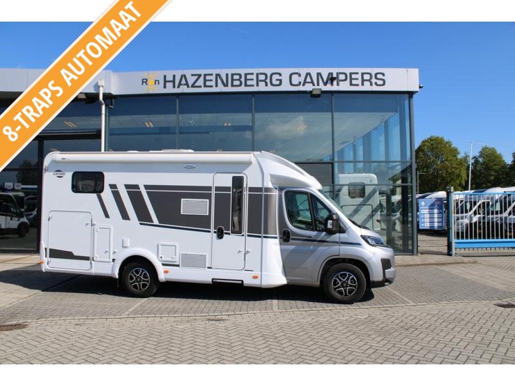 Carado T 338 PRO+ AUTOMAAT enkele bedden 695 cm (64, Caravans en Kamperen, Campers, Automaat, Ringverwarming, Fiat, 6 tot 7 meter