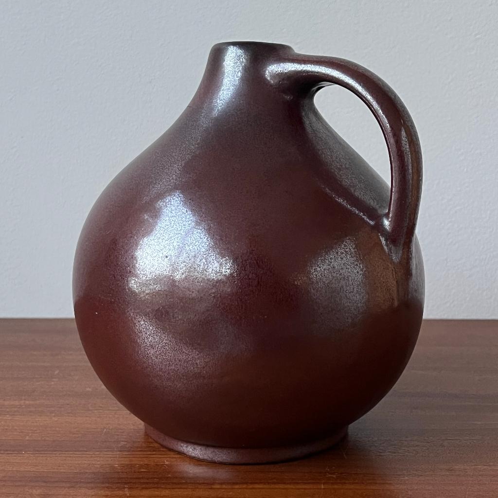 Jaren 60 70 vintage vaasje kruik West Germany pottery, West Germany Pottery, Gebruikt, Overige kleuren, Jopeko
