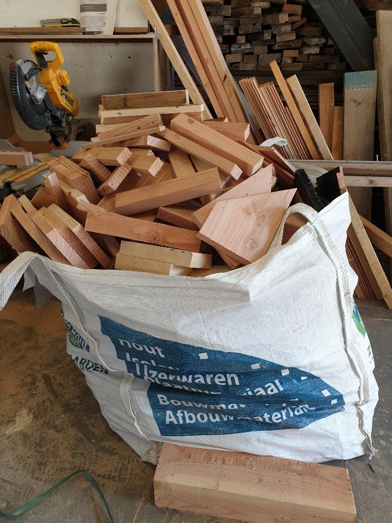 Douglas afvalhout, gratis op te halen, Ophalen, Gebruikt