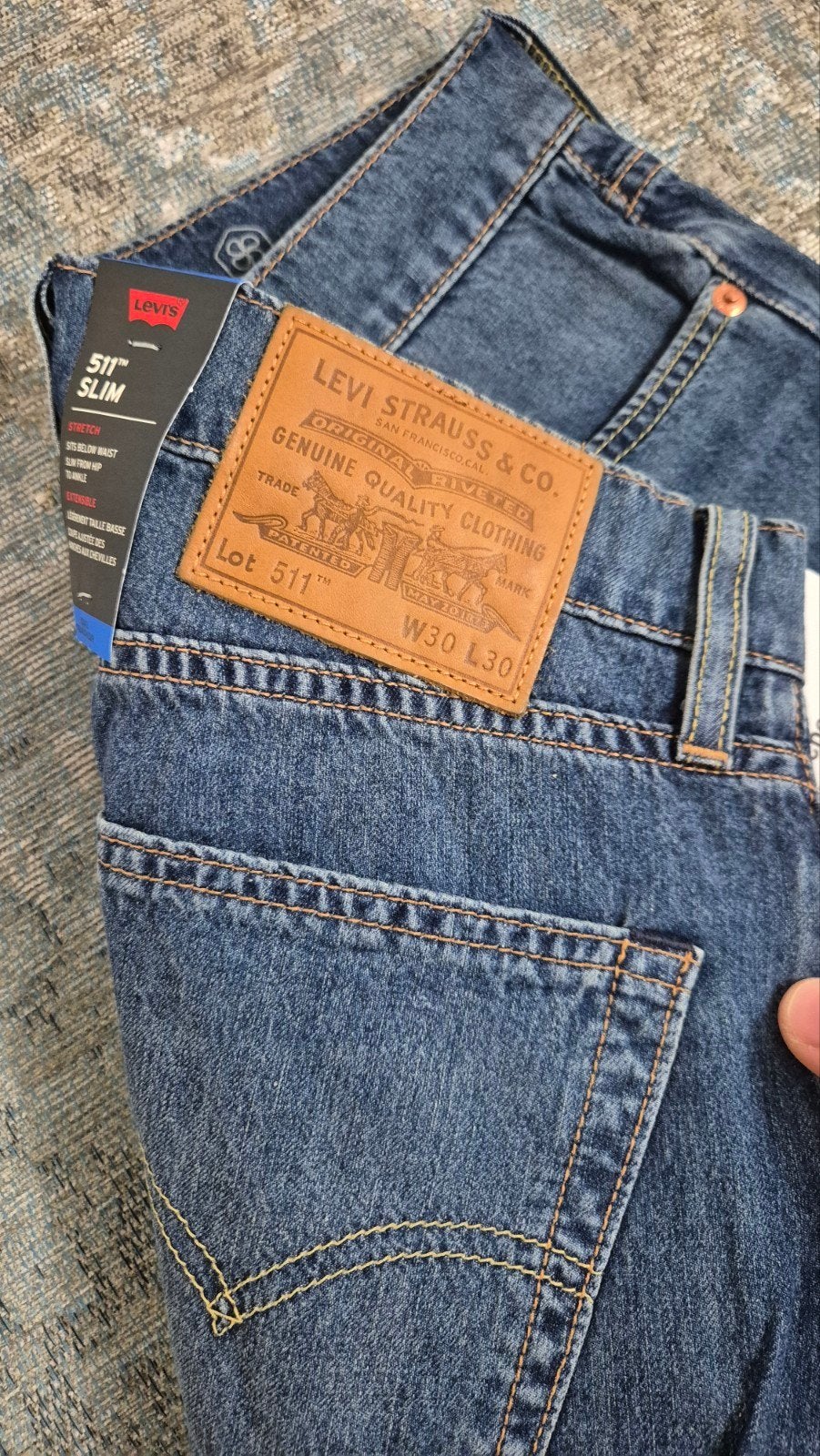 Levi's 511 W30 L30 NIEUW Slim STRETCH Bronno3030 Blauw Cool, Levi's, Blauw, Levi Strauss Nederland, Nieuw